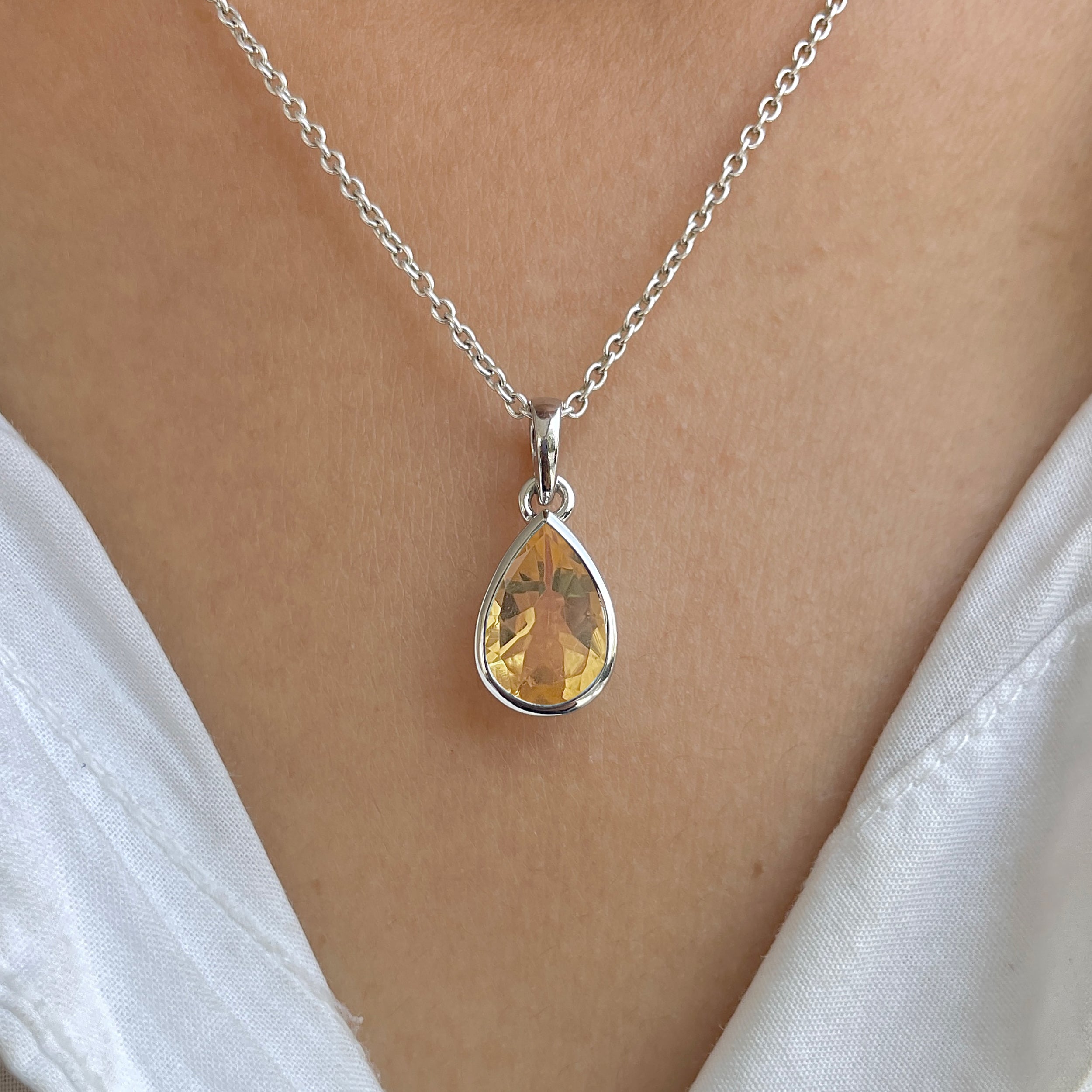 Citrine Pendant-(CIT-RDP-790.)