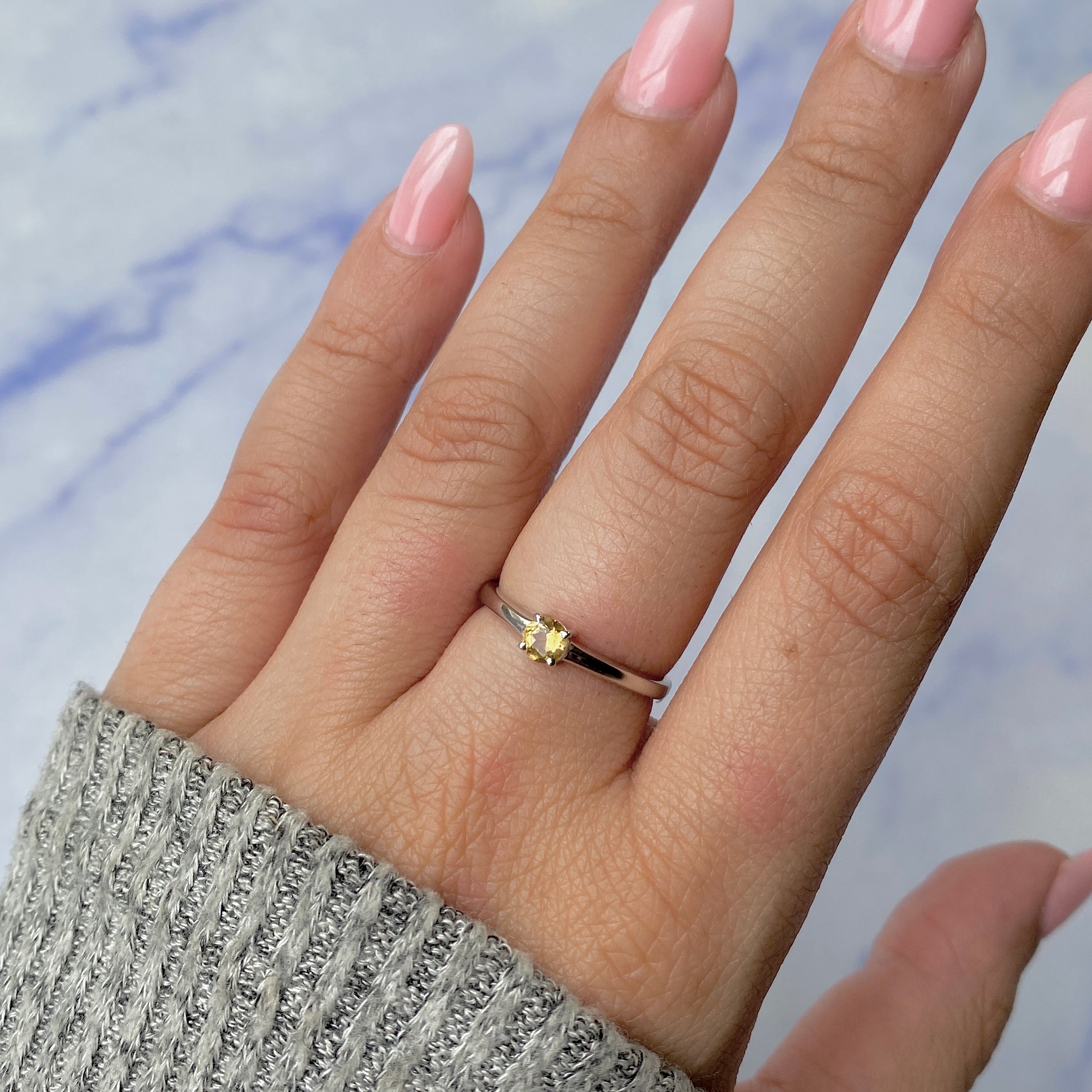 Citrine Ring-(CIT-RDR-235.)