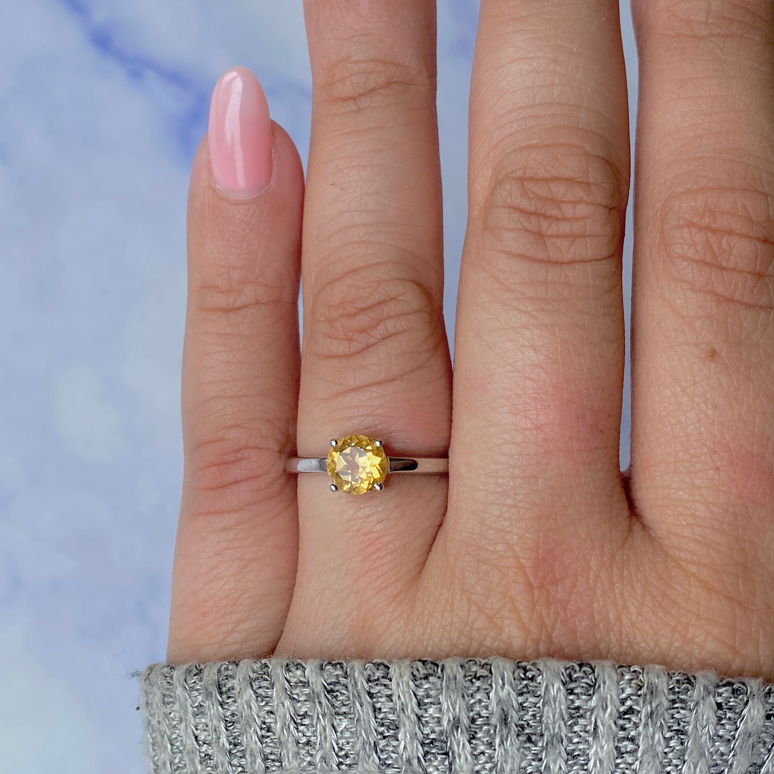 Citrine Ring-(CIT-RDR-236.)