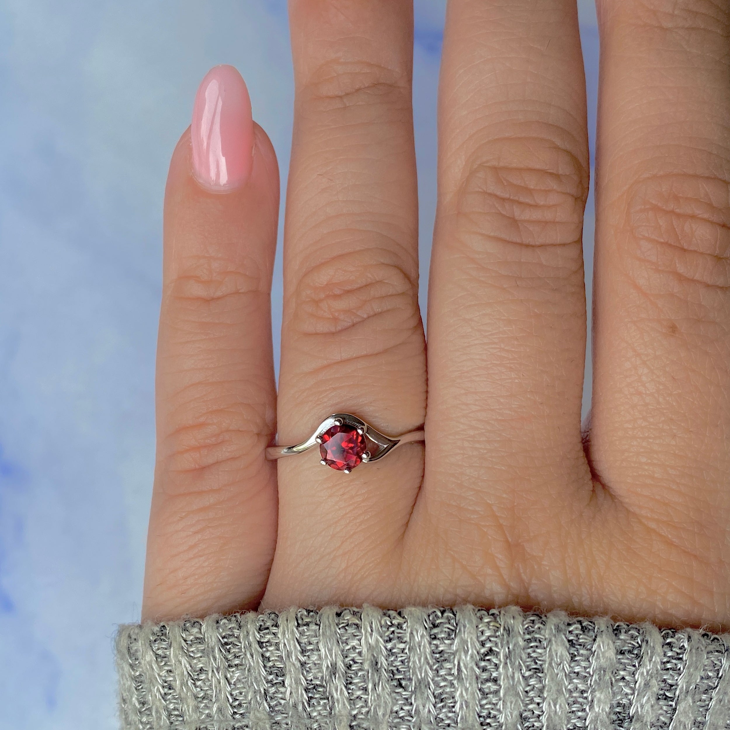 Garnet Ring-(GAR-RDR-4.)