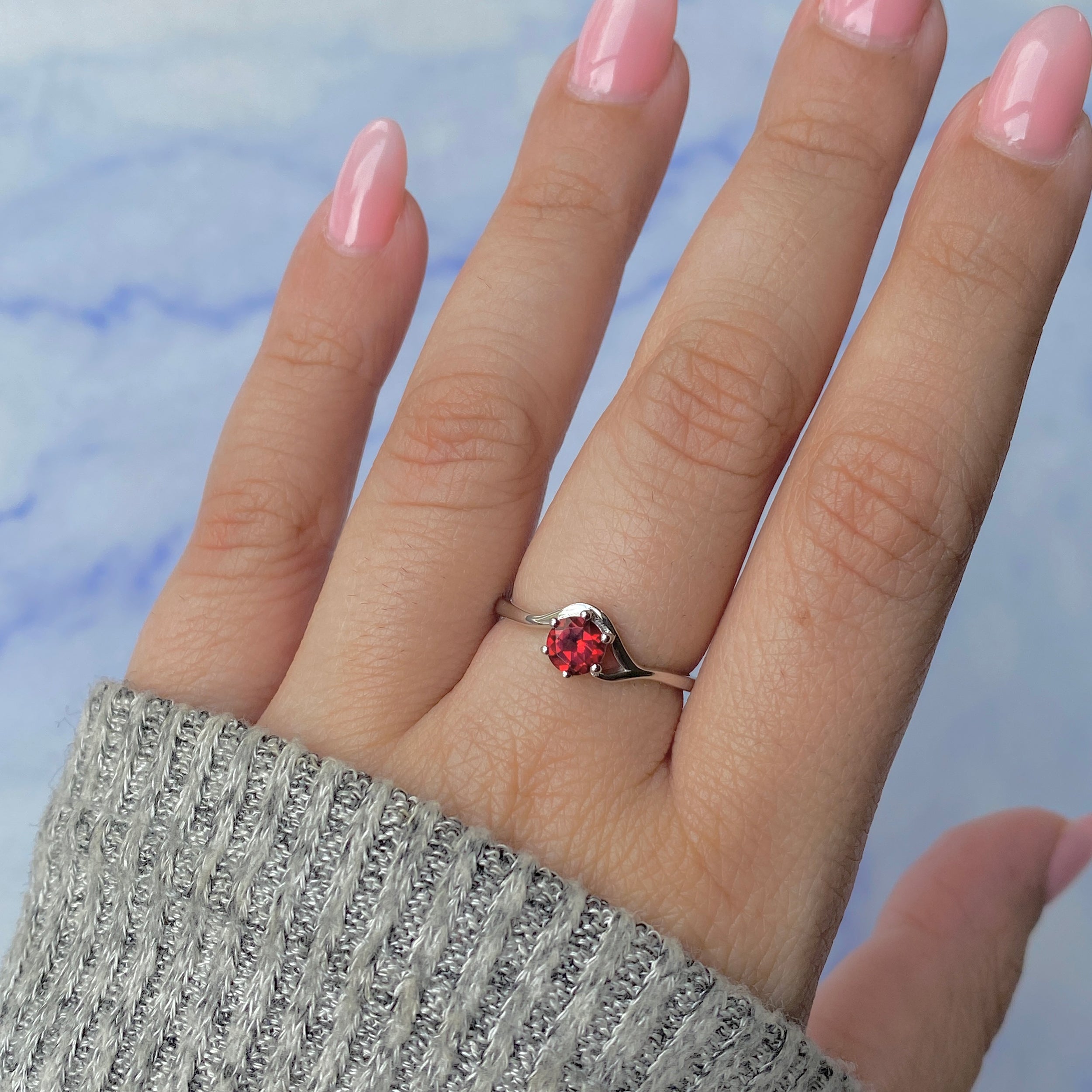Garnet Ring-(GAR-RDR-4.)