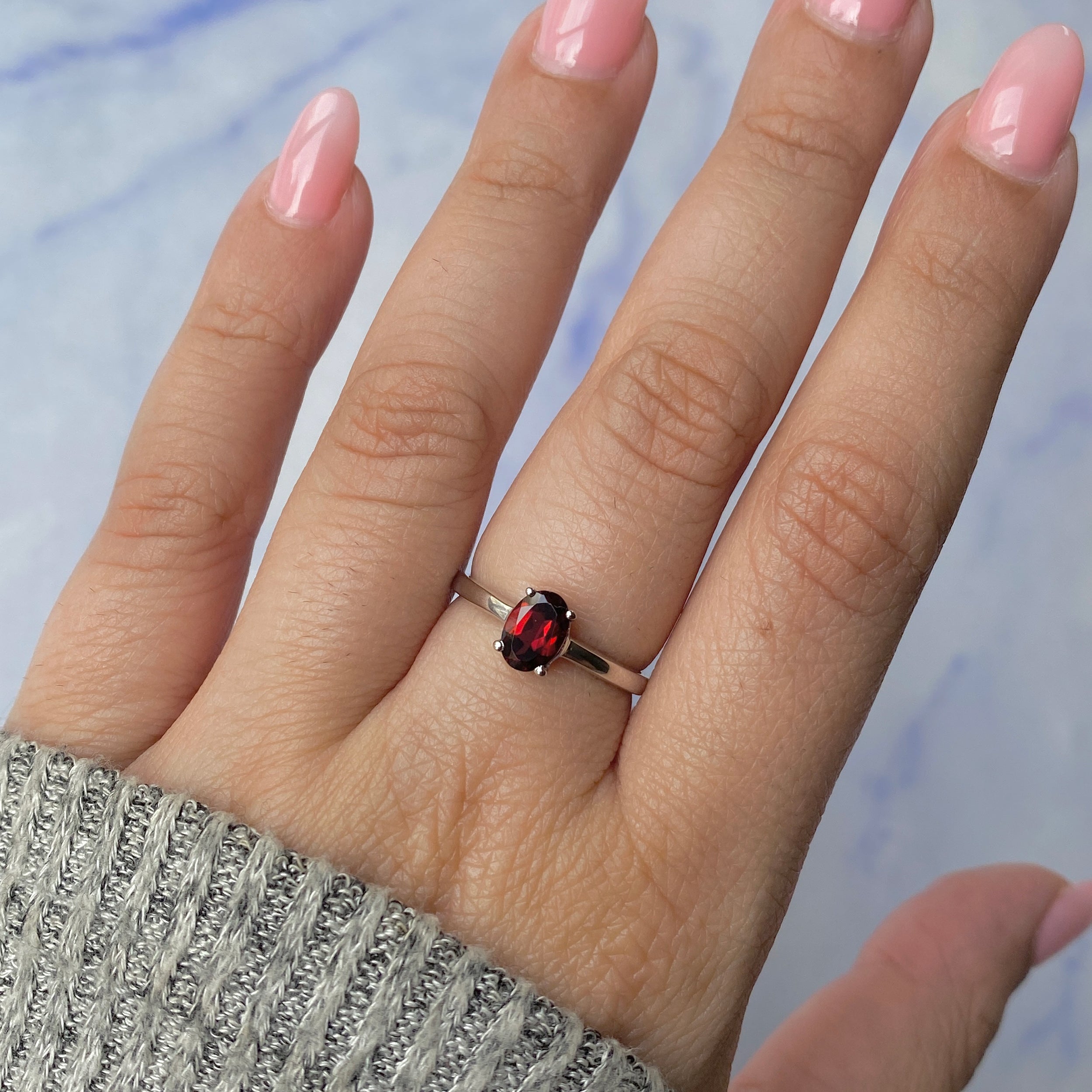 Garnet Ring-(GAR-RDR-242.)