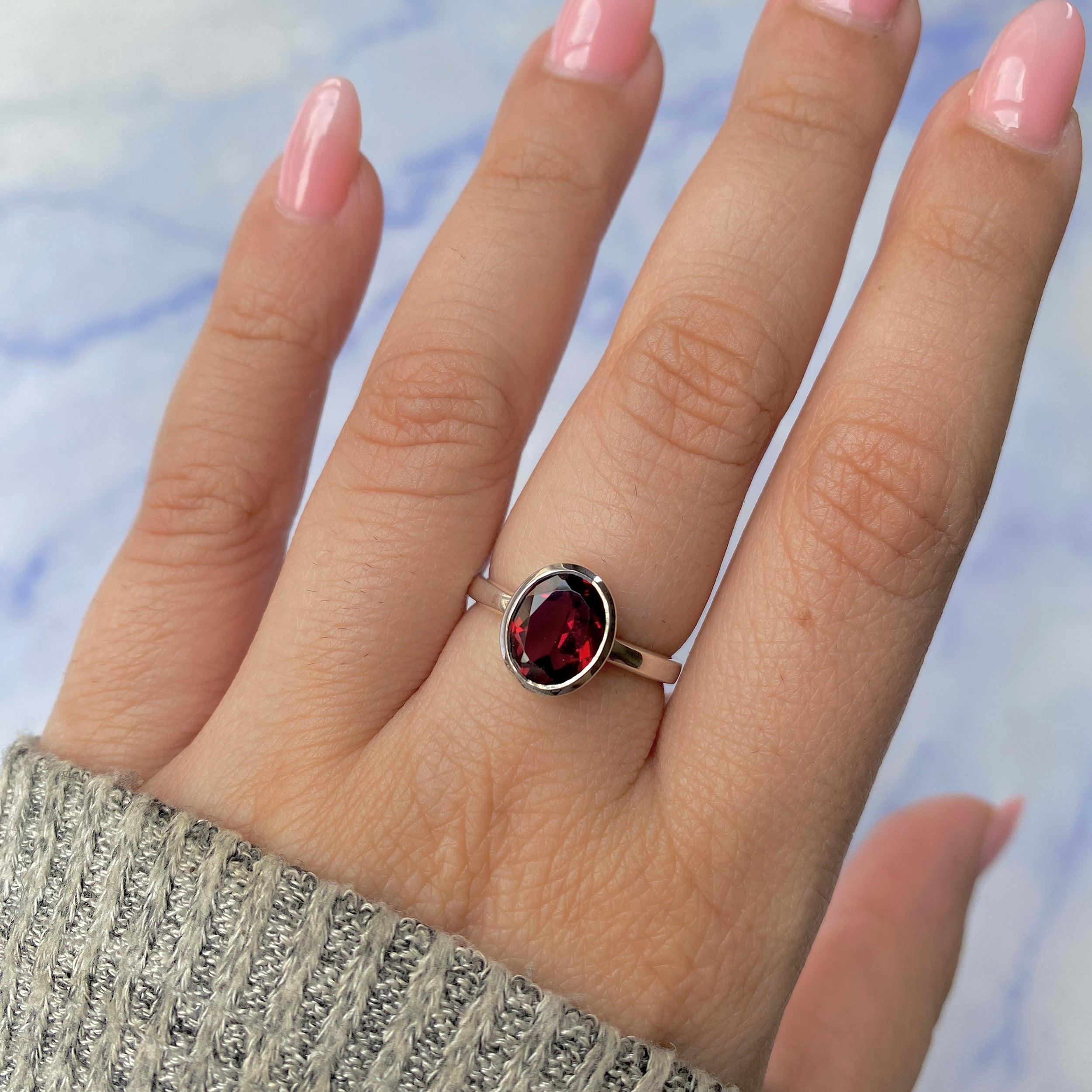 Garnet Ring-(GAR-RDR-251.)