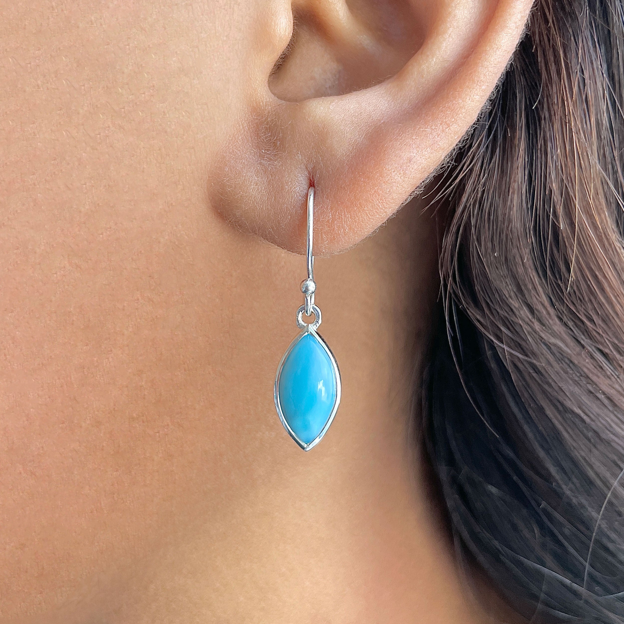 Larimar Earring-(LAR-RDE-1225.)