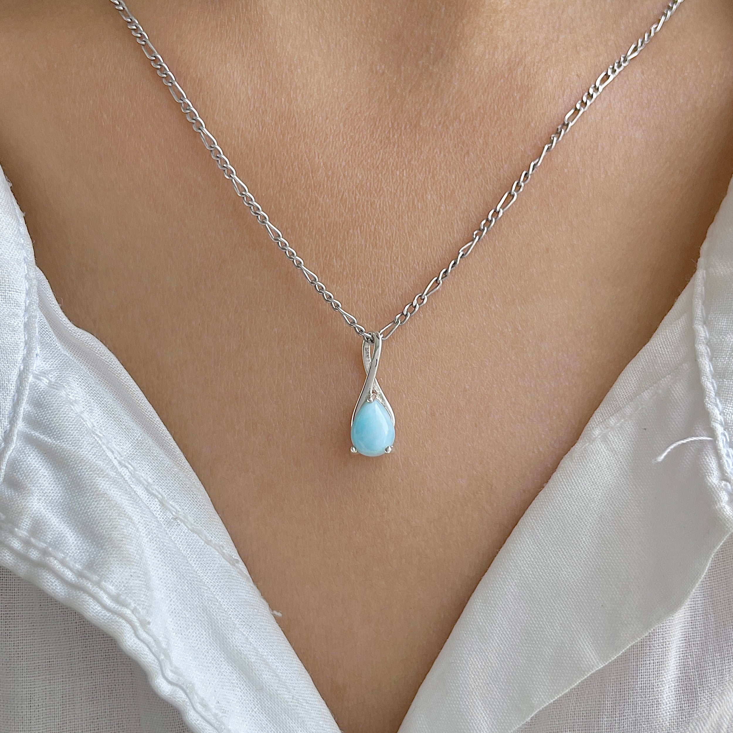 Larimar Pendant-(LAR-RDP-207.)