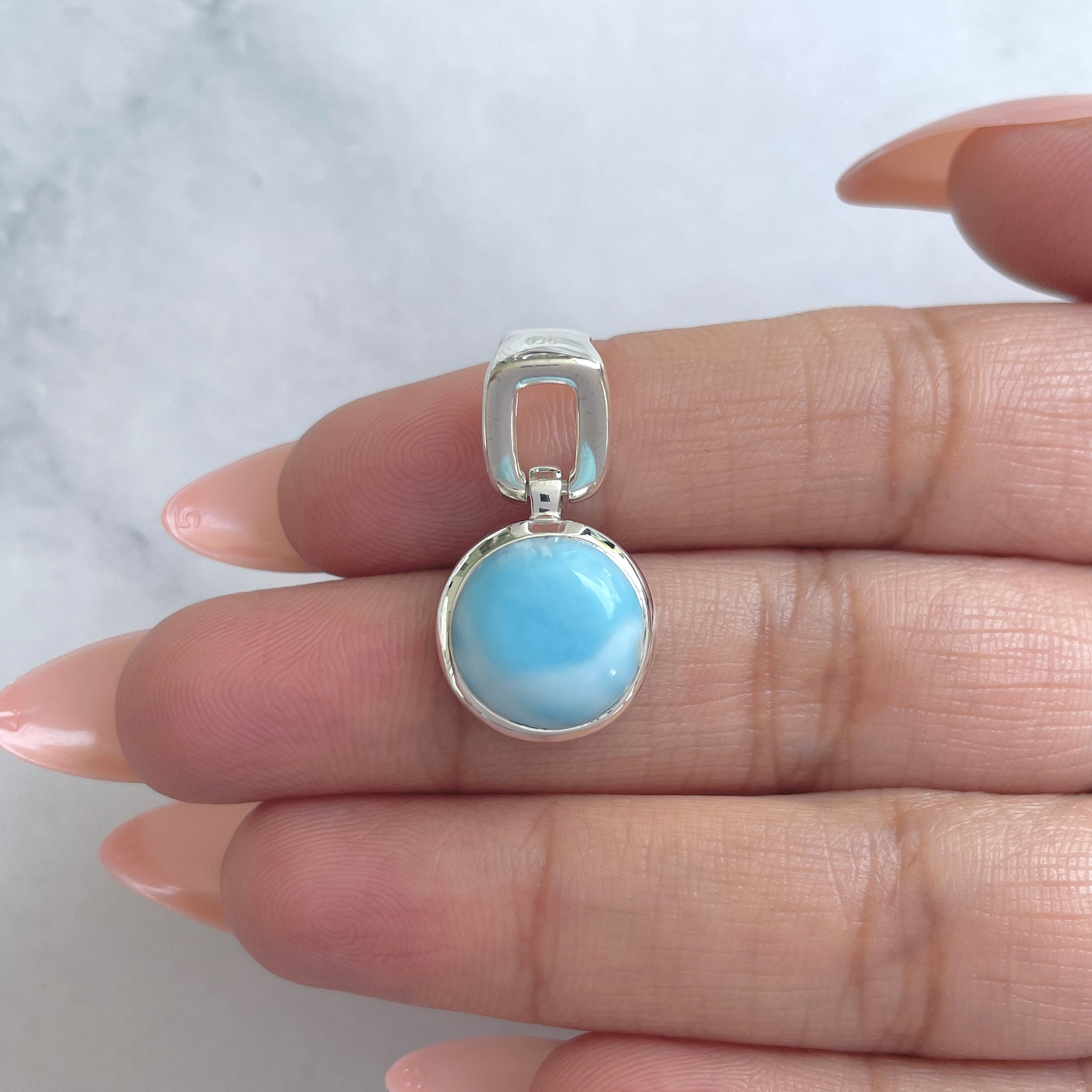 Larimar Pendant-(LAR-RDP-44.)