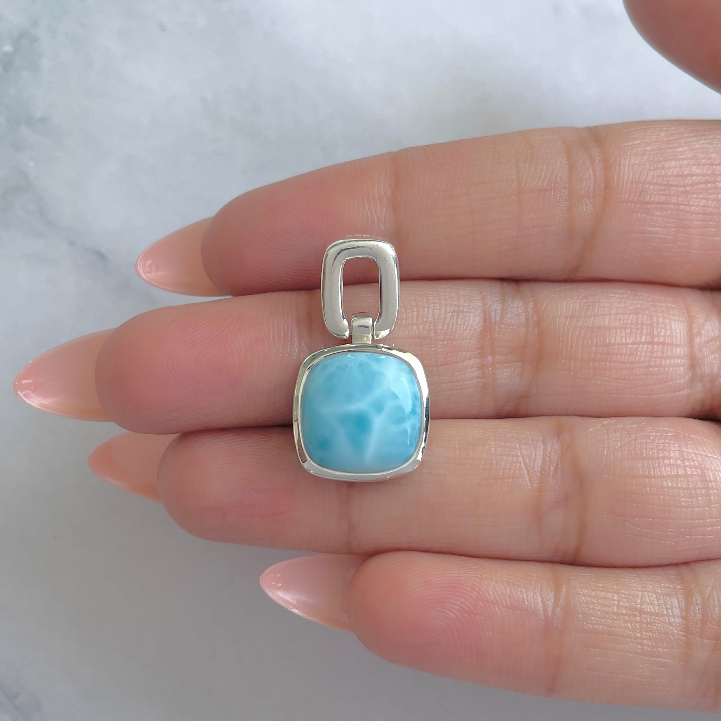 Larimar Pendant-(LAR-RDP-45.)