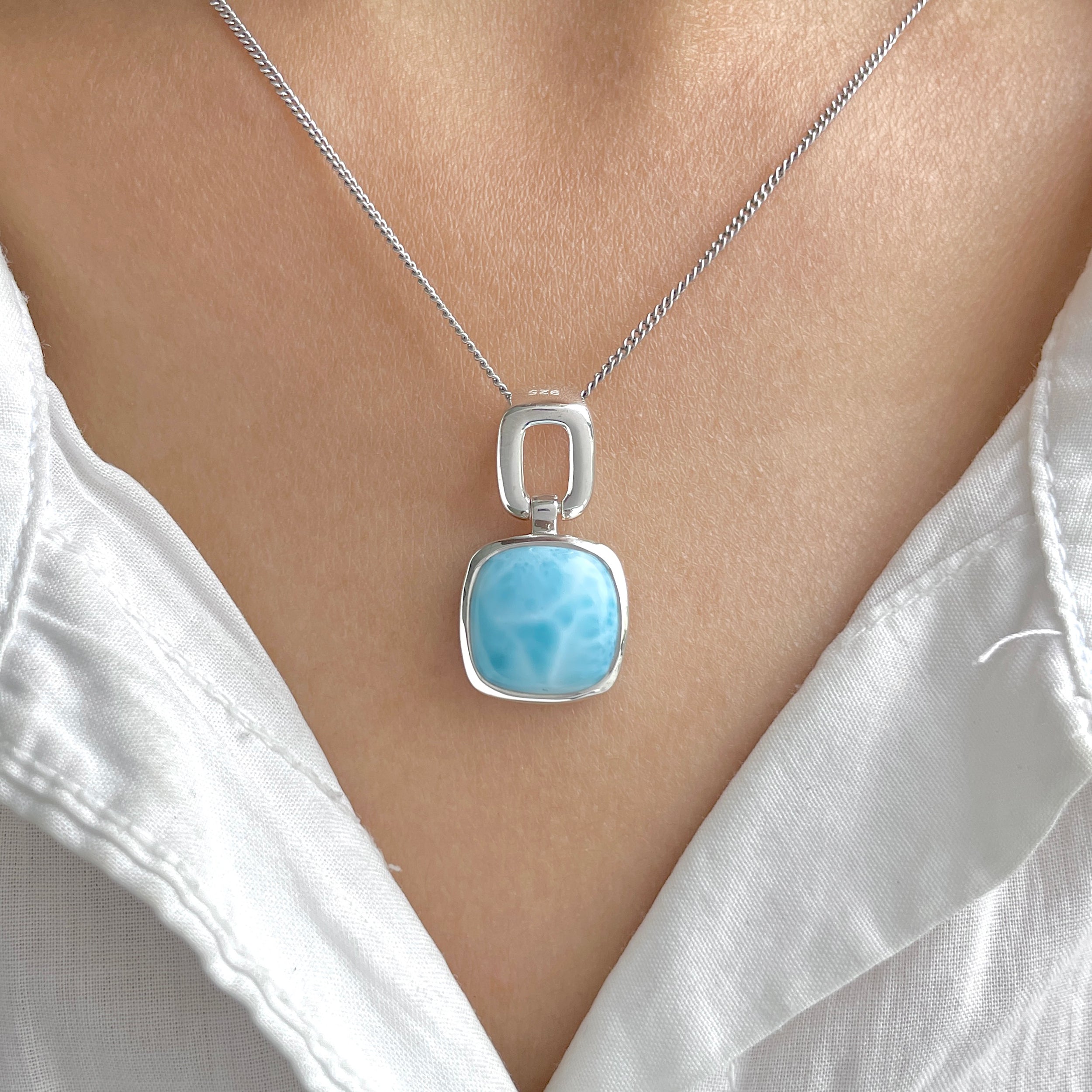 Larimar Pendant-(LAR-RDP-45.)