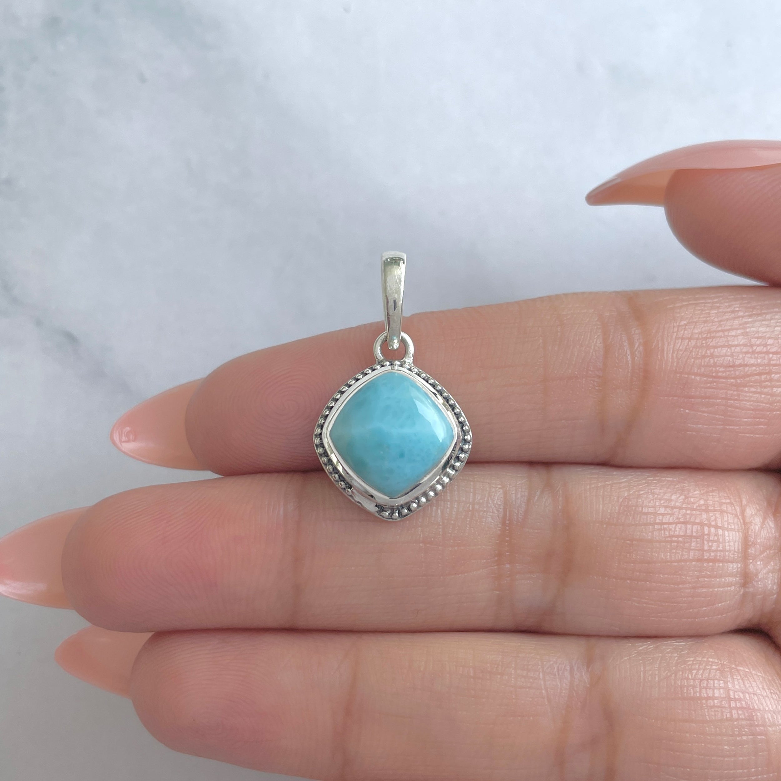Larimar Pendant-(LAR-RDP-52.)
