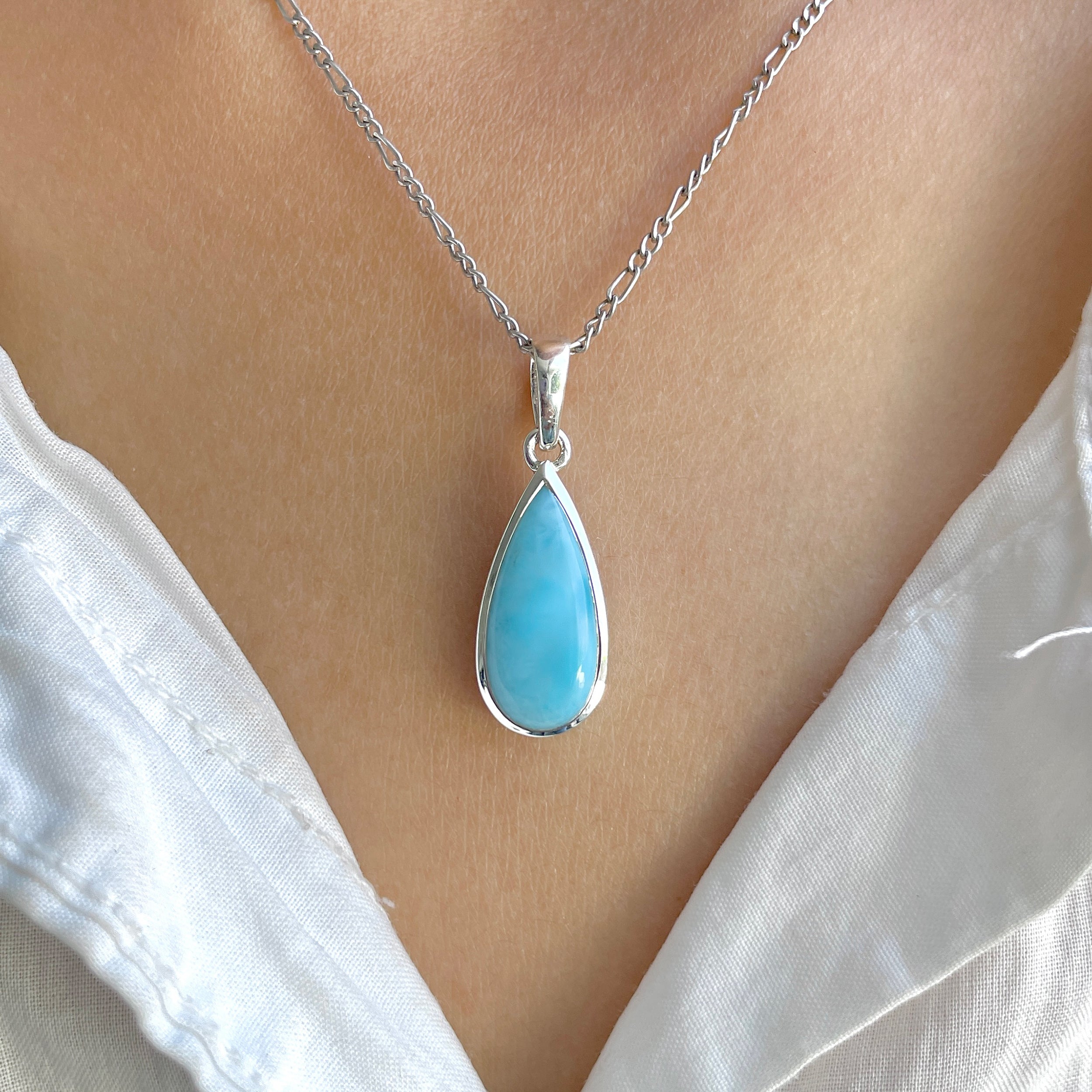 Larimar Pendant-(LAR-RDP-706.)
