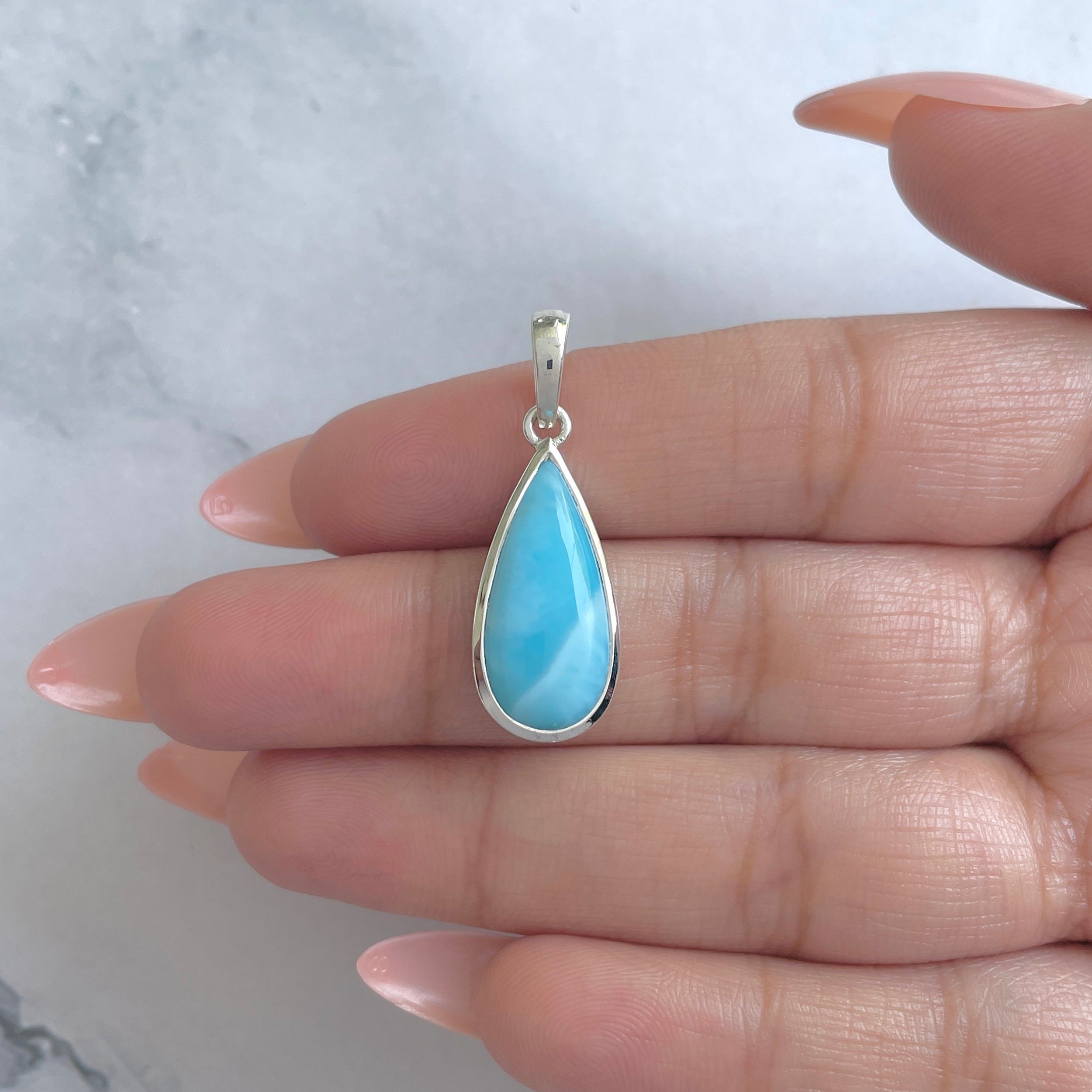 Larimar Pendant-(LAR-RDP-710.)