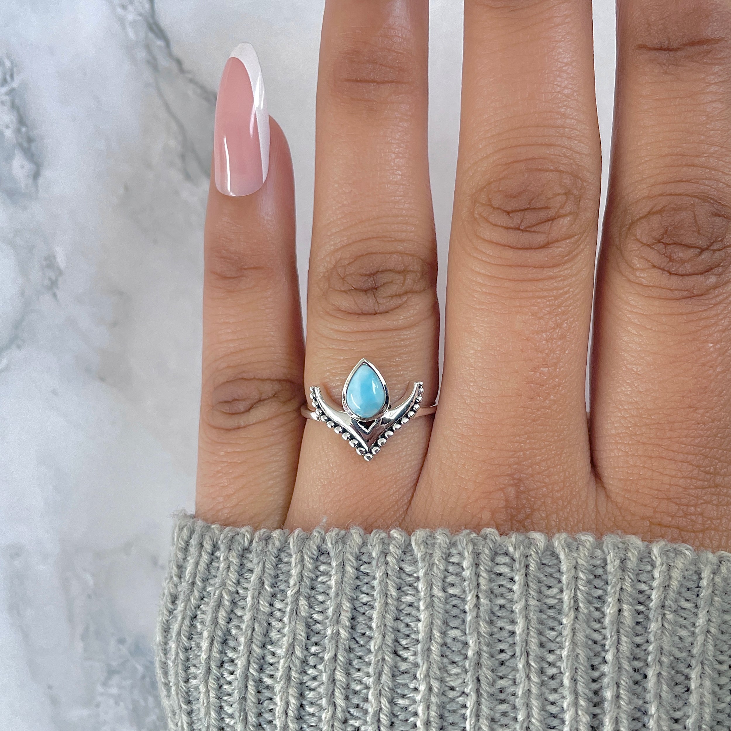 Larimar Ring-(LAR-RDR-1269.)