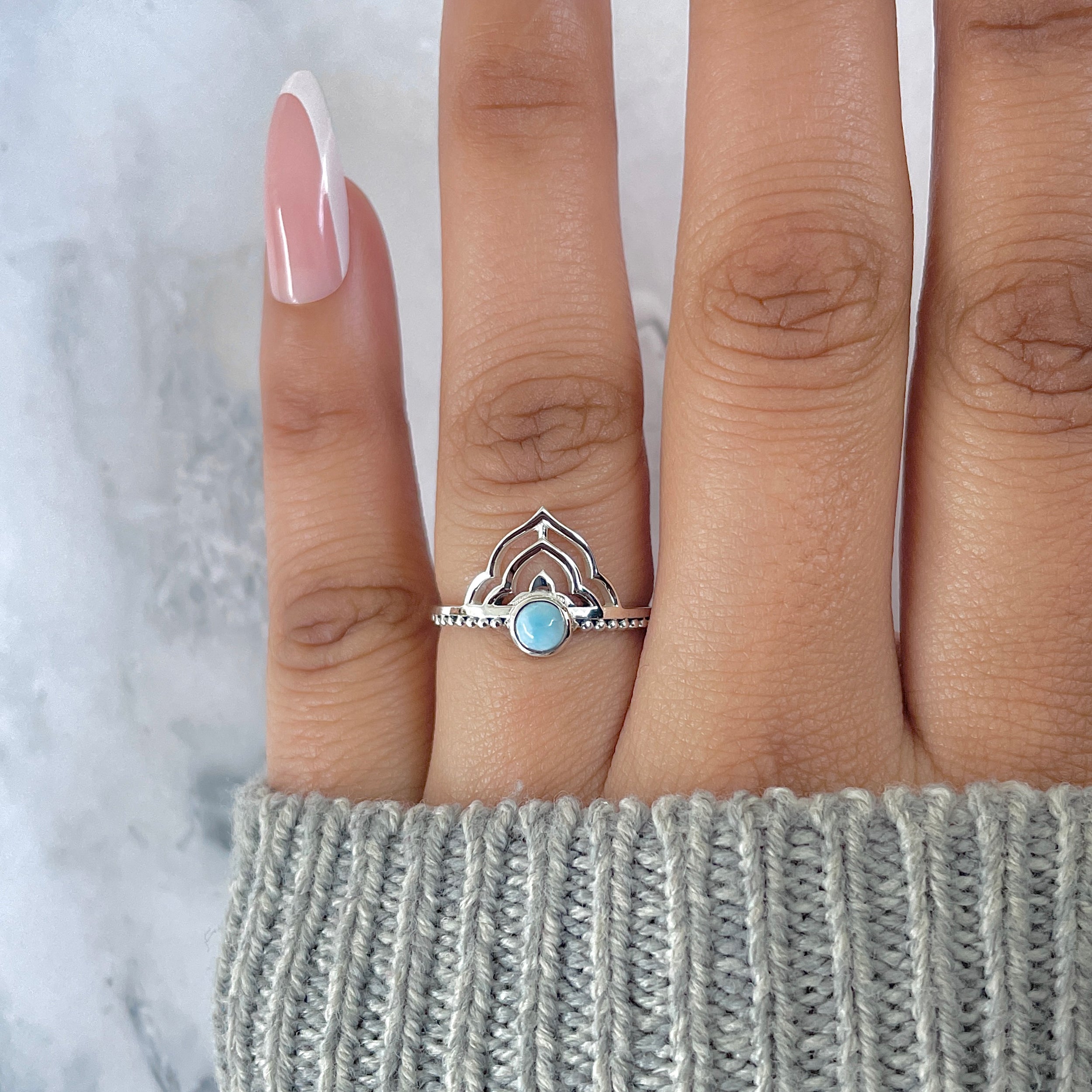 Larimar Ring-(LAR-RDR-1328.)