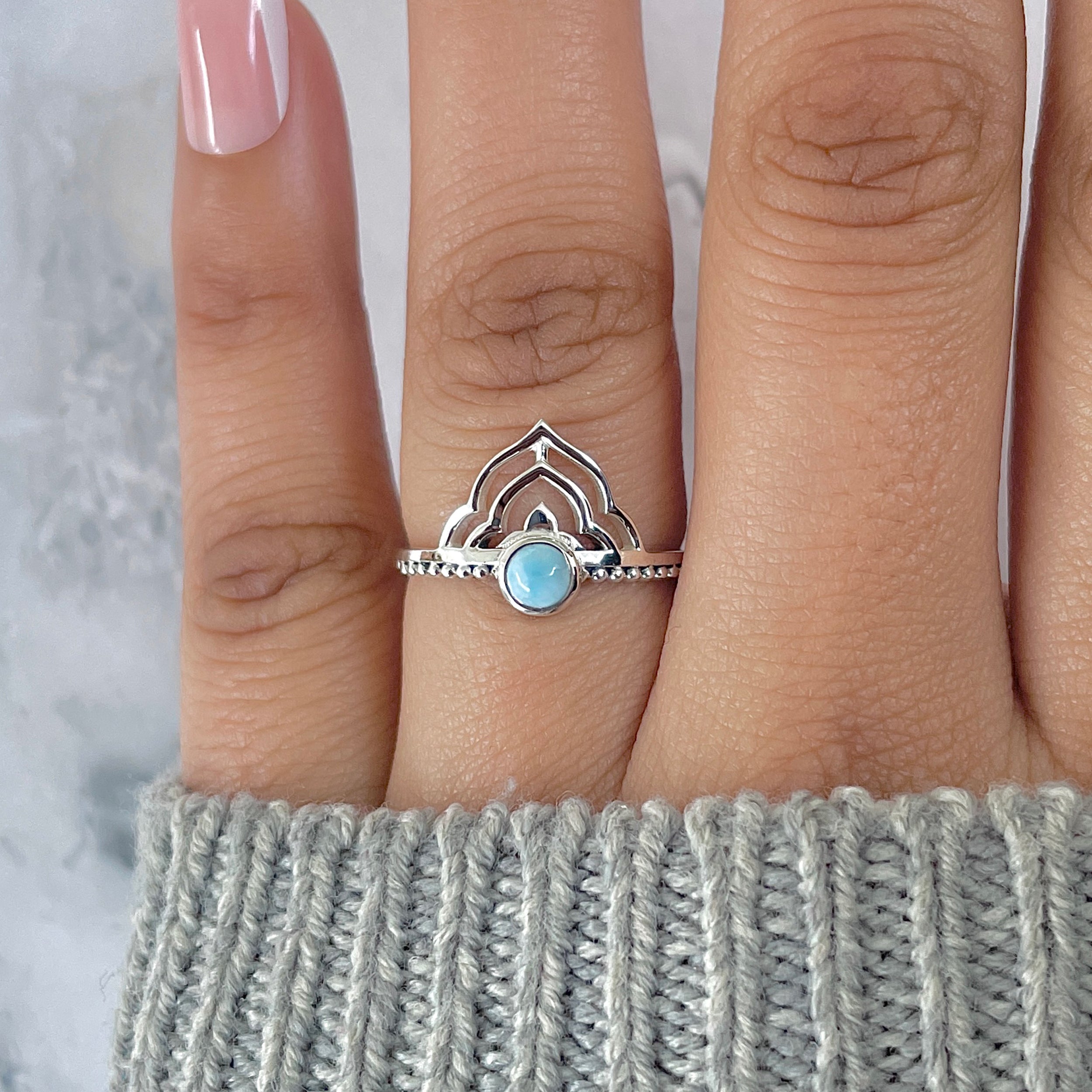 Larimar Ring-(LAR-RDR-1328.)