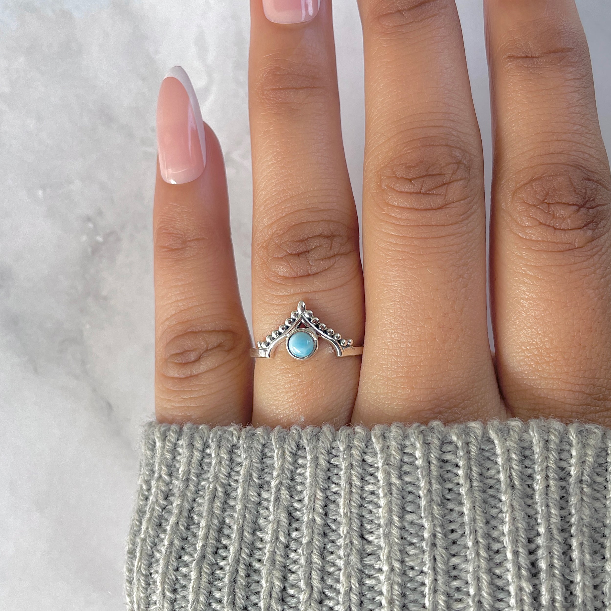 Larimar Ring-(LAR-RDR-1345.)