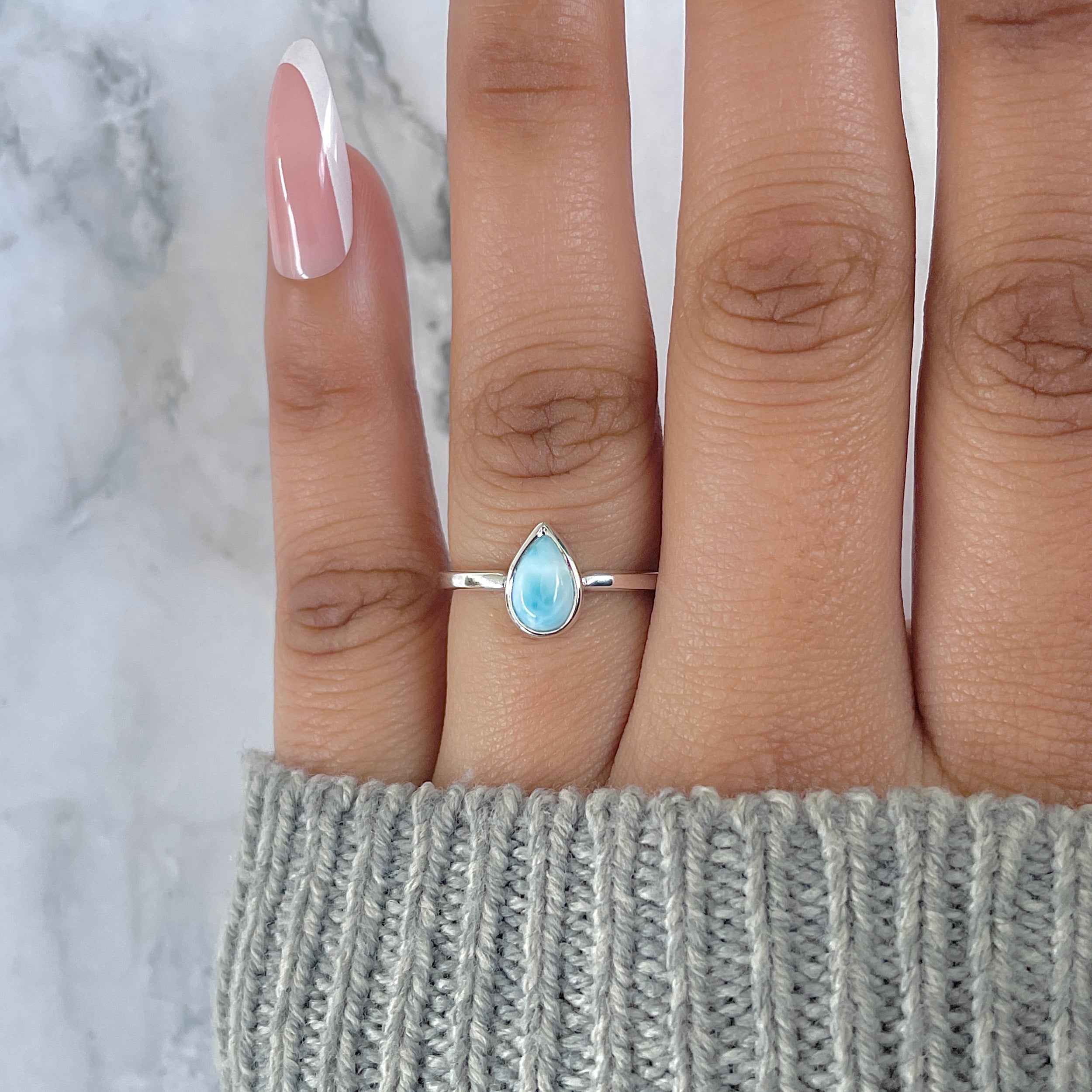 Larimar Ring-(LAR-RDR-2806.)