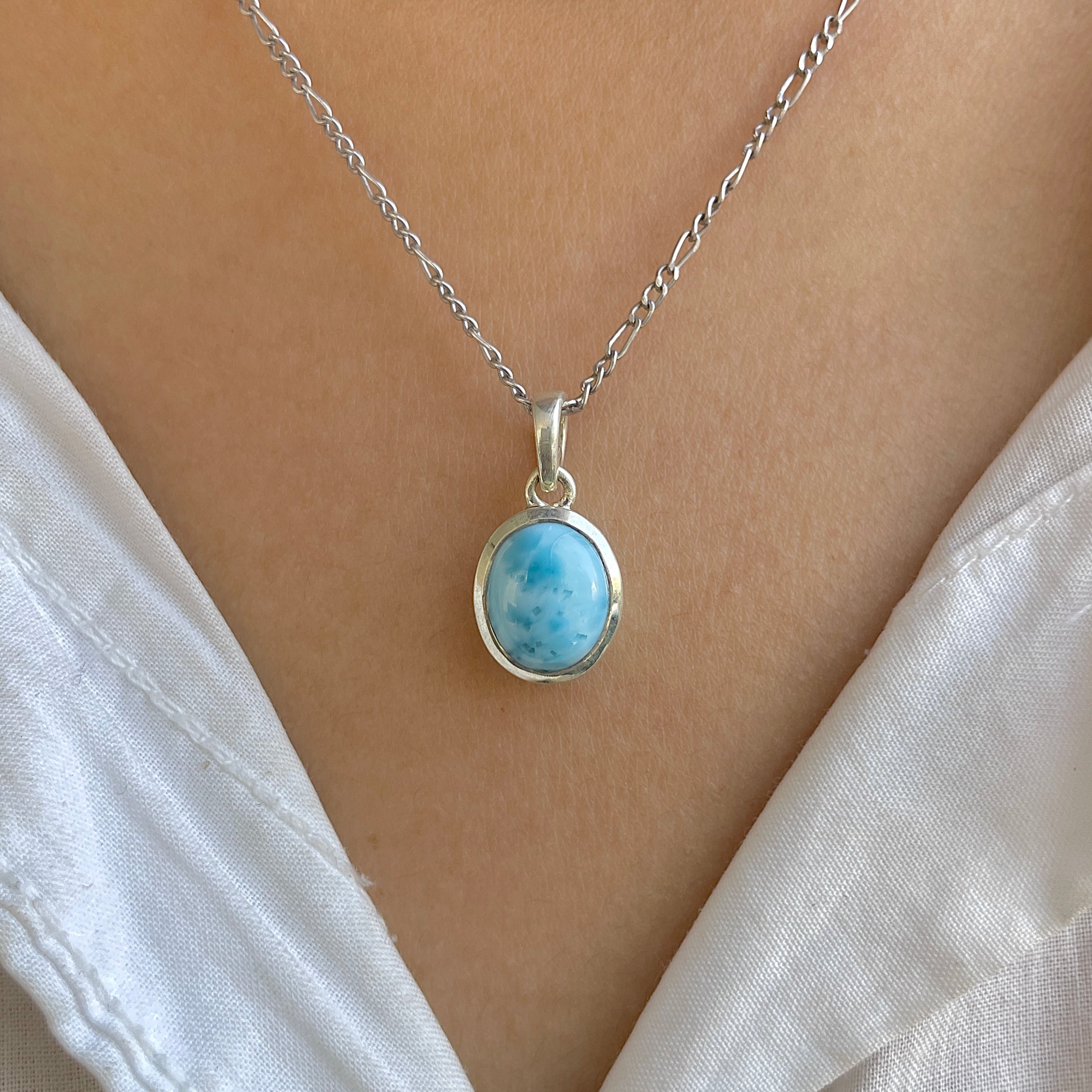 Larimar Pendant-(LAR-RDP-682.)