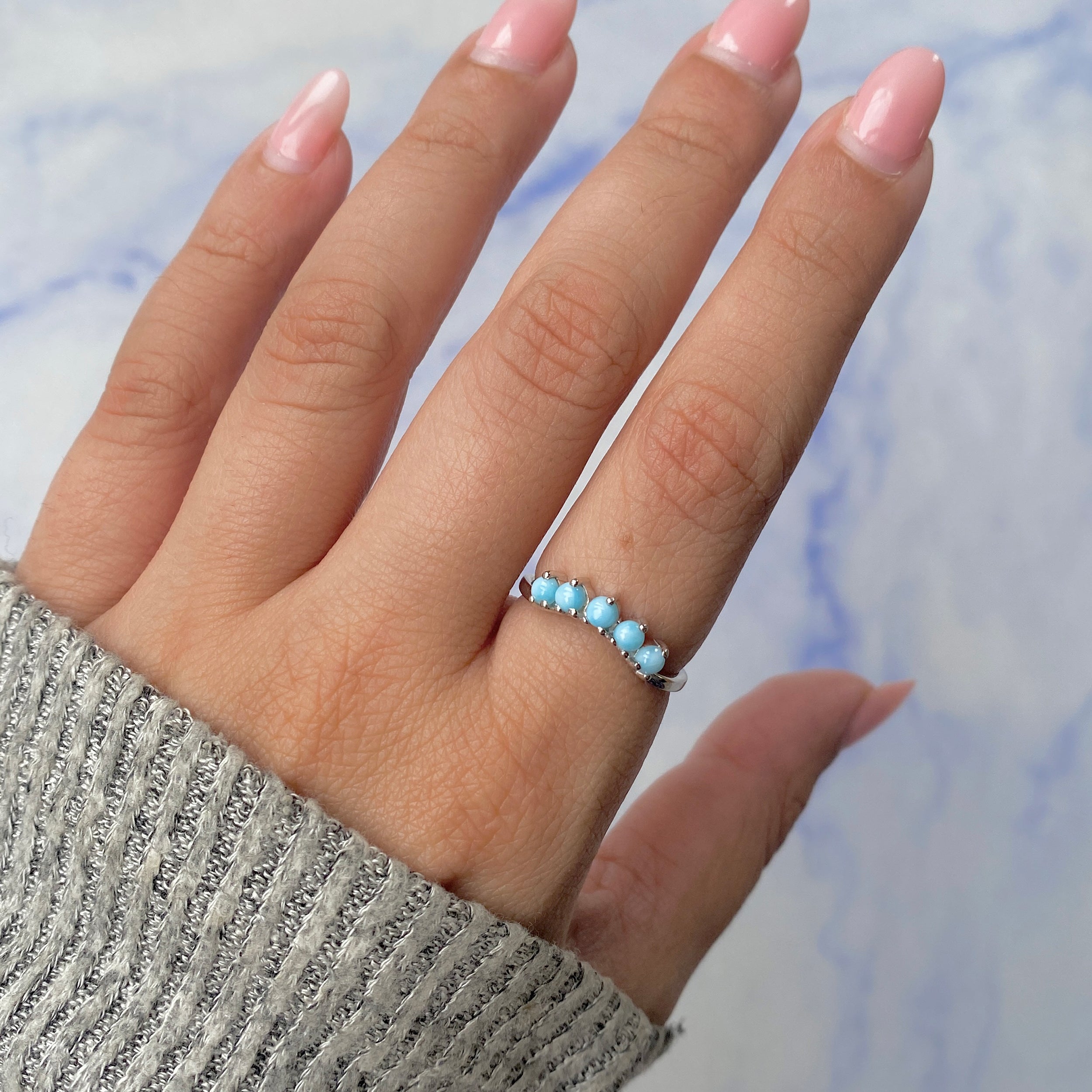 Larimar Ring-(LAR-RDR-1634.)
