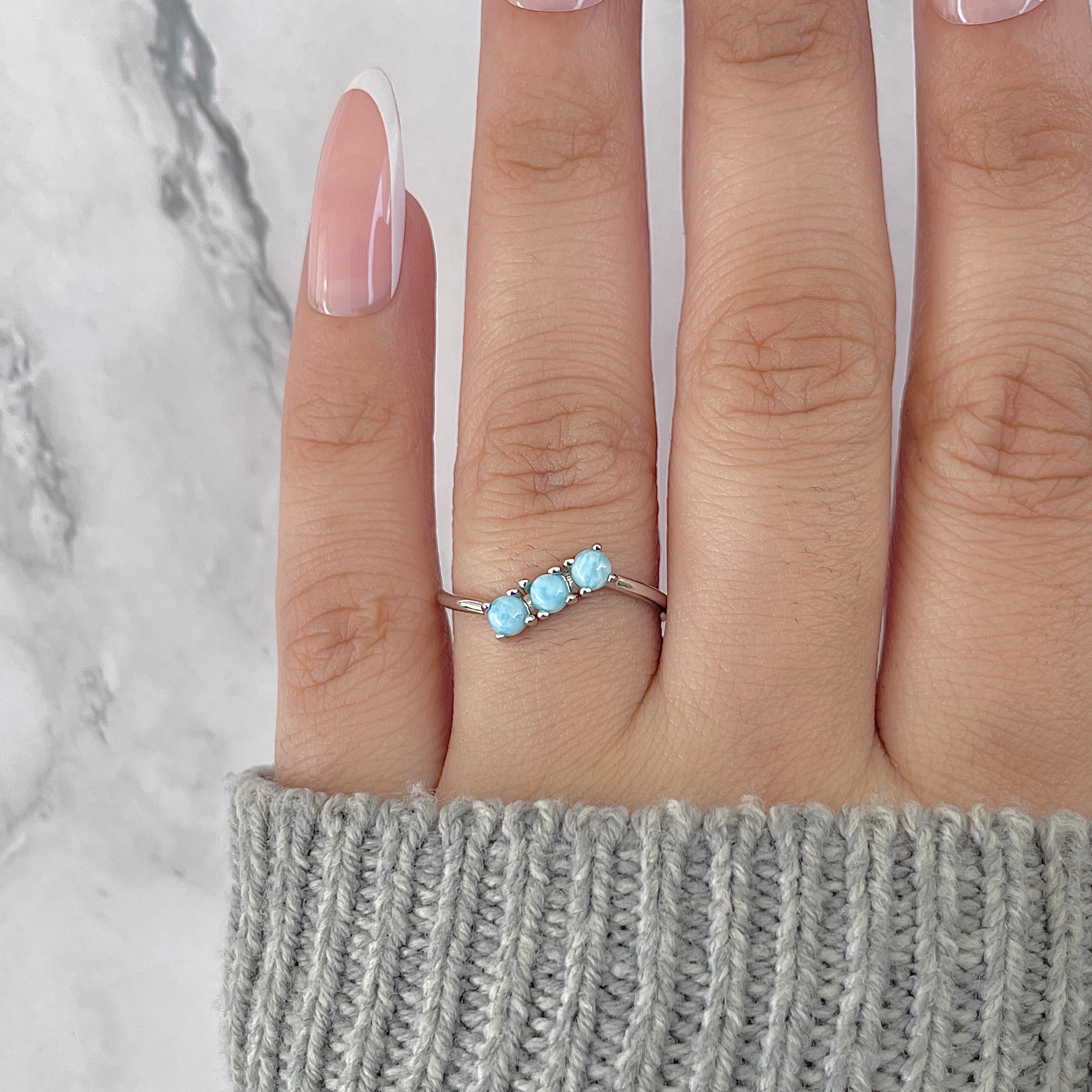 Larimar Ring-(LAR-RDR-1658.)