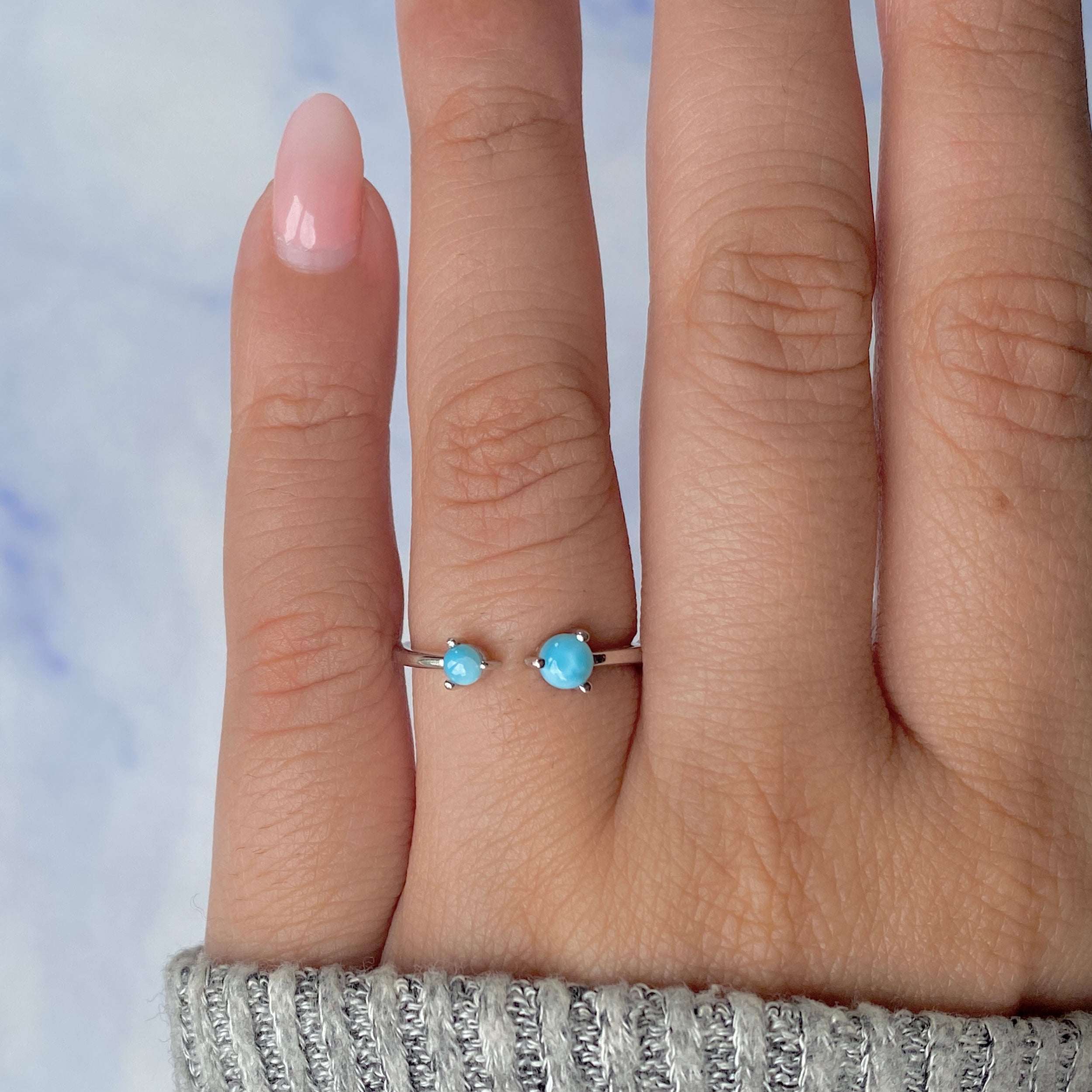 Larimar Ring-(LAR-RDR-1713.)