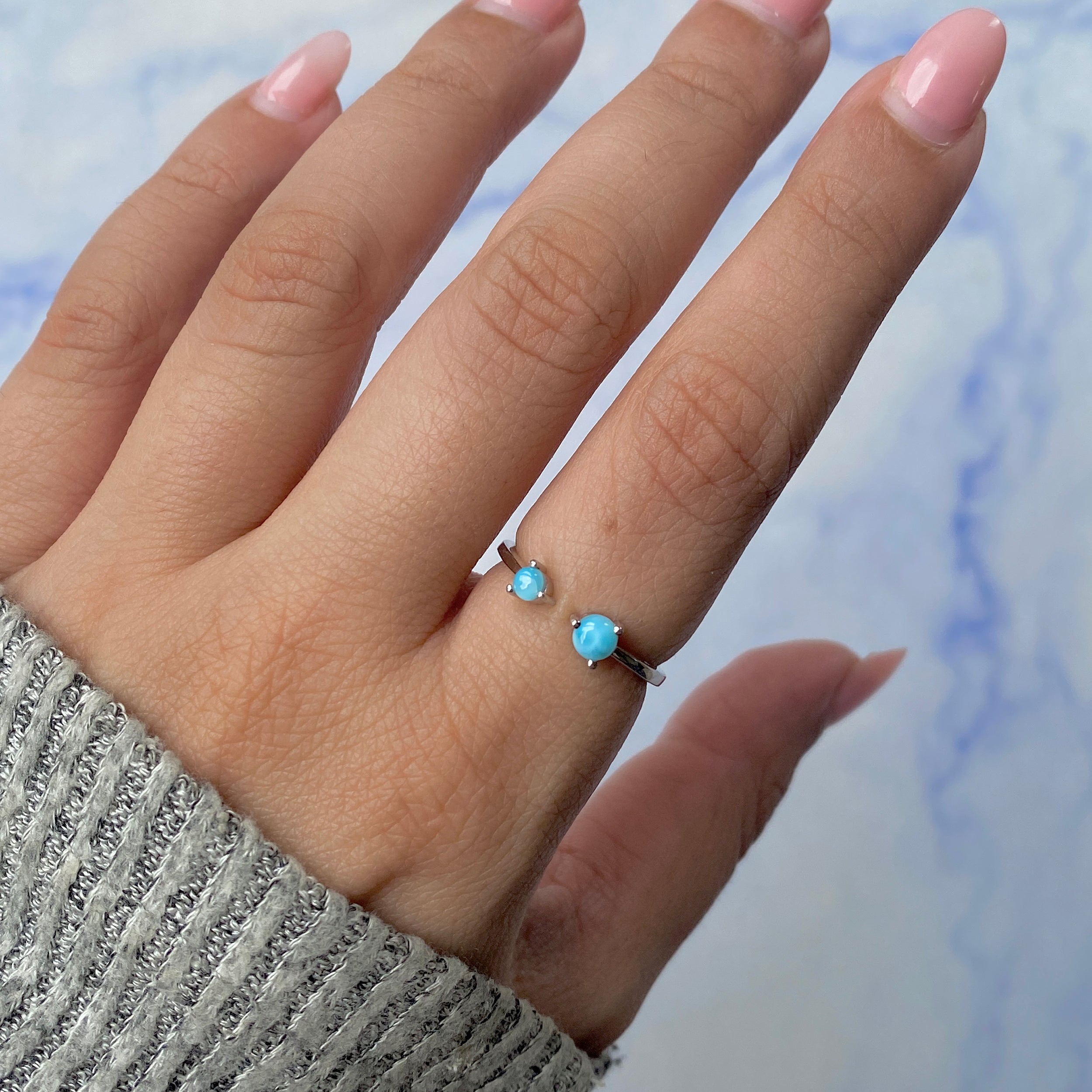Larimar Ring-(LAR-RDR-1713.)