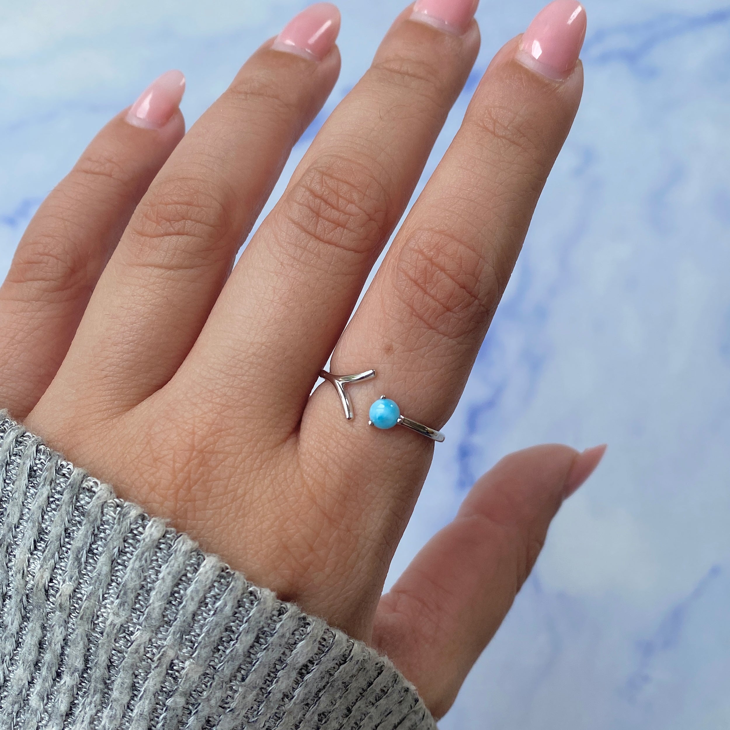 Larimar Ring-(LAR-RDR-1720.)