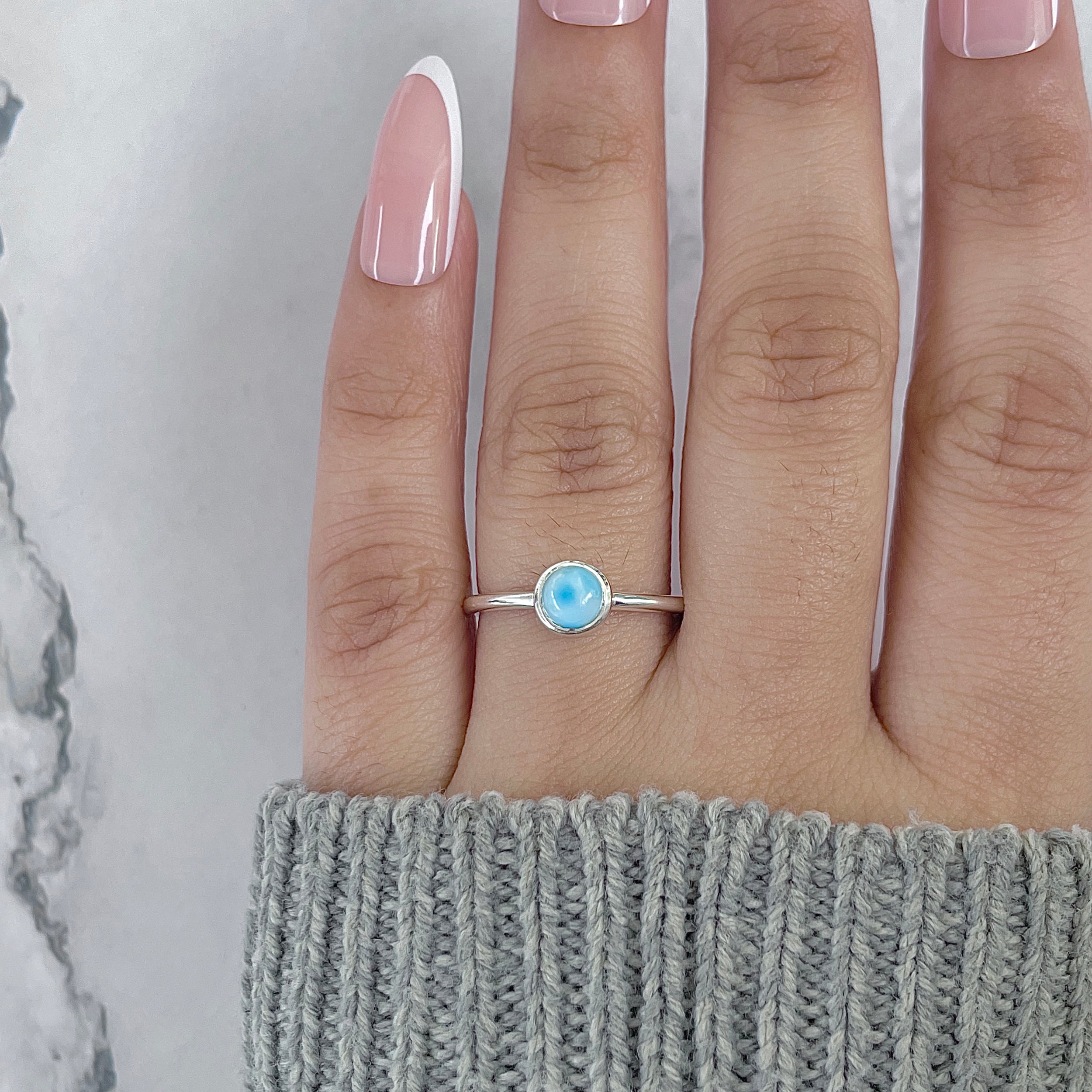 Larimar Ring-(LAR-RDR-1737.)
