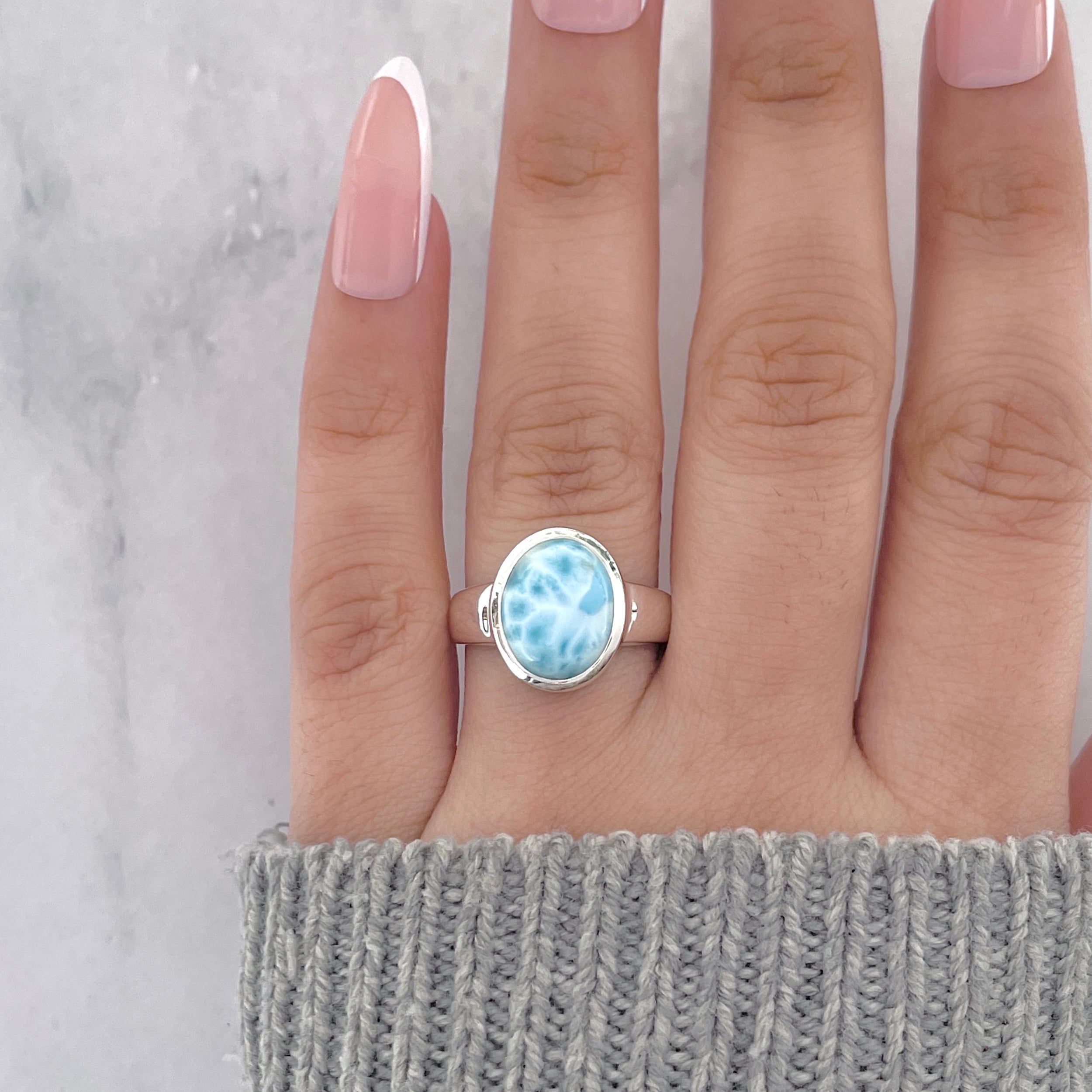 Larimar Ring-(LAR-RDR-2132.)