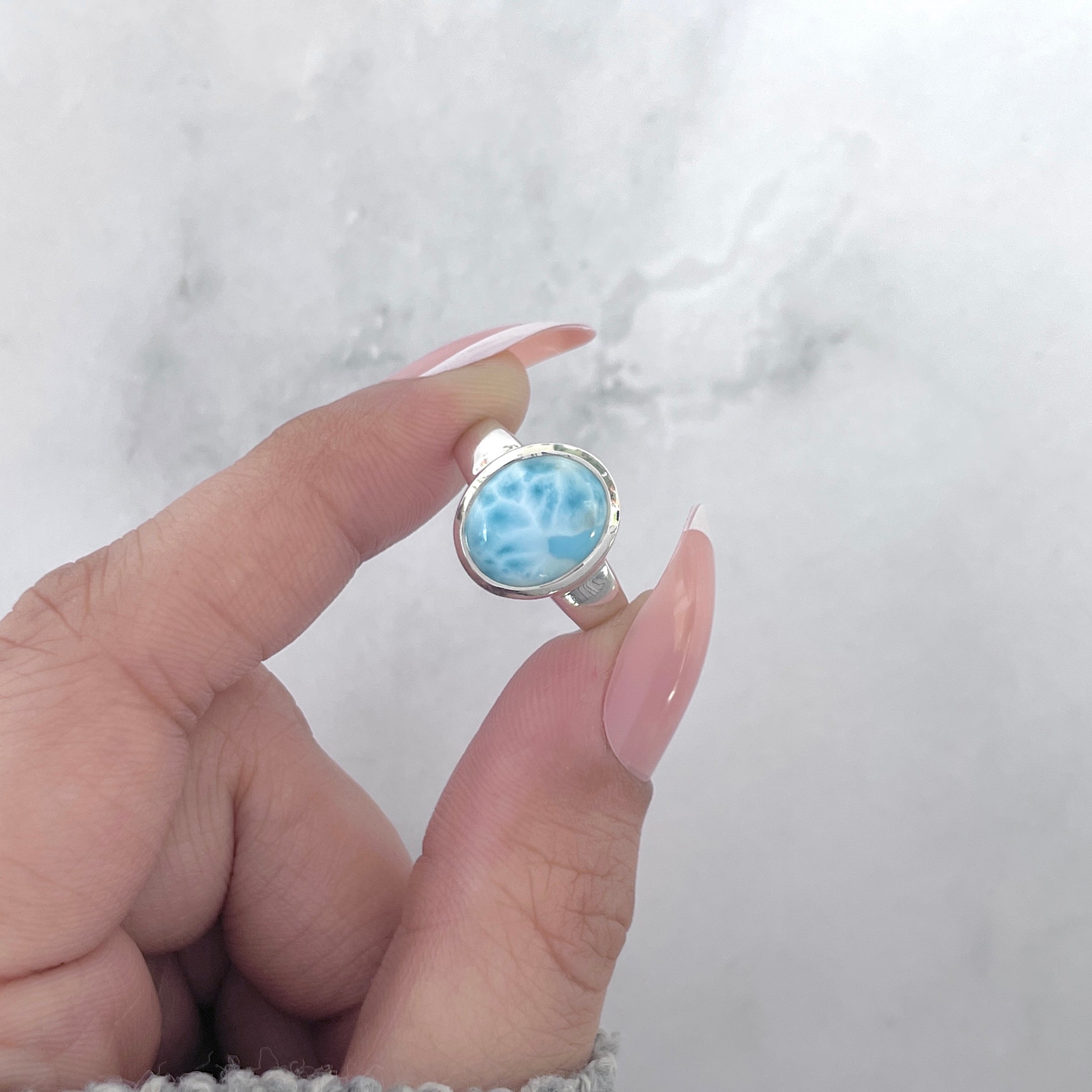 Larimar Ring-(LAR-RDR-2132.)