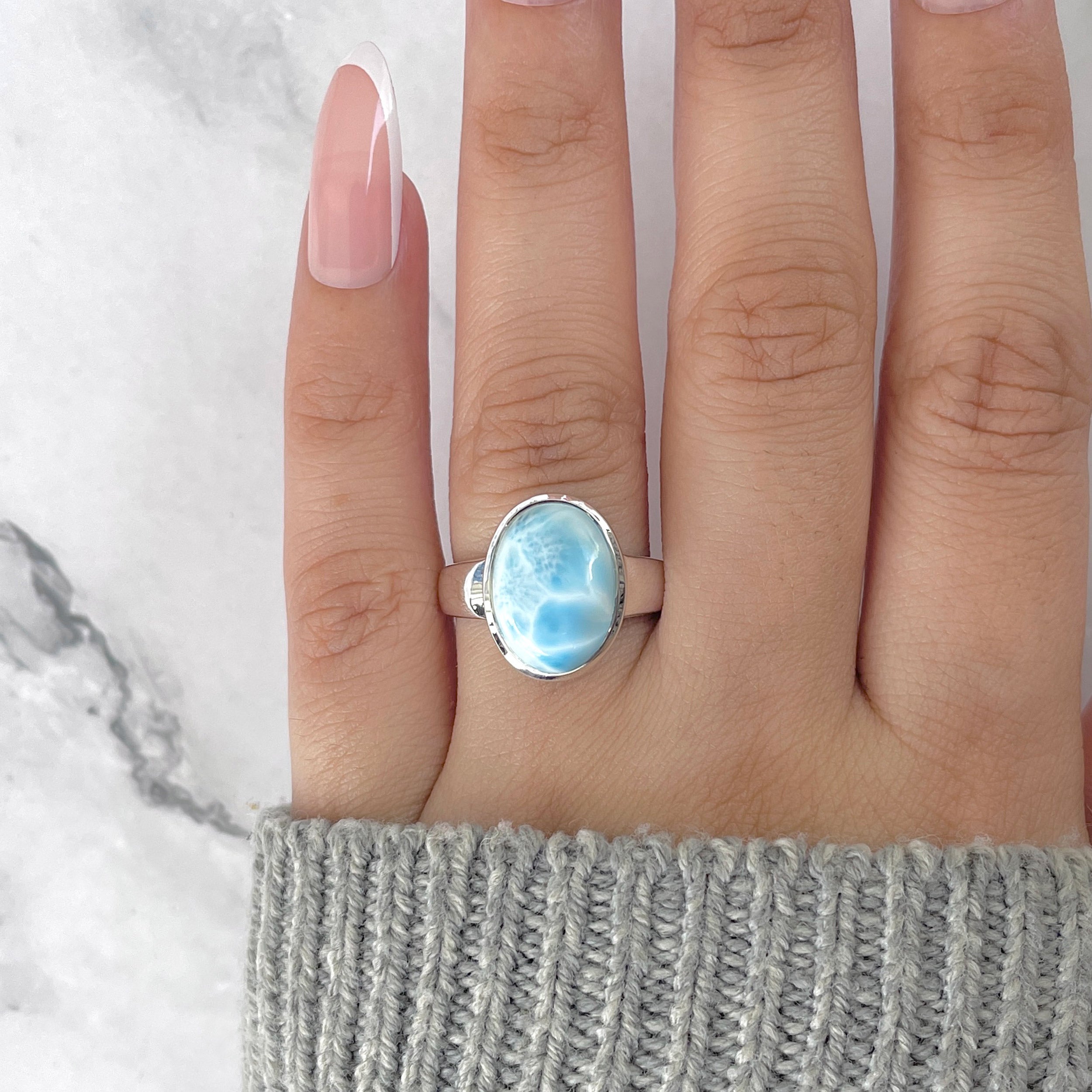 Larimar Ring-(LAR-RDR-2173.)