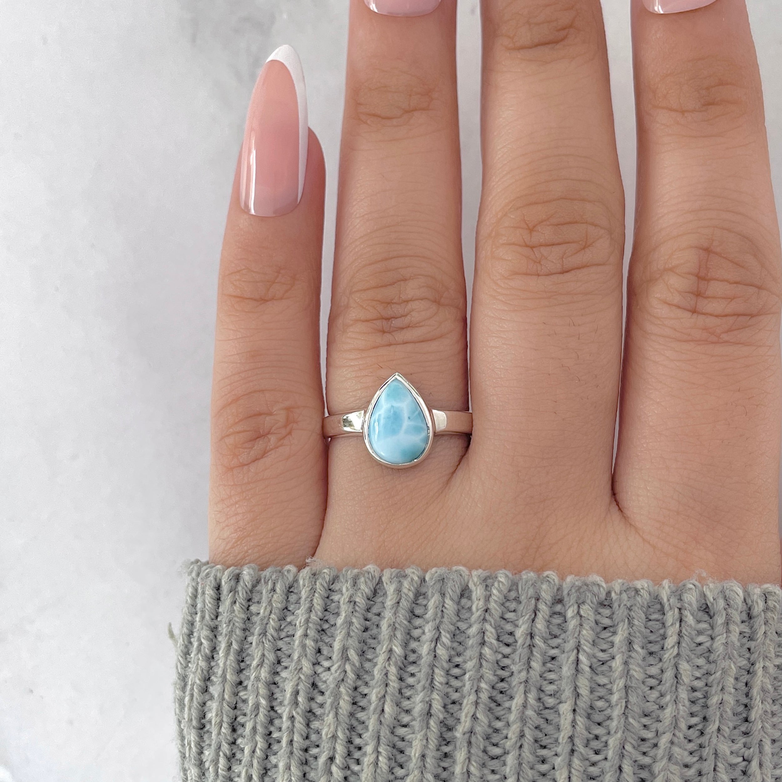 Larimar Ring-(LAR-RDR-2363.)