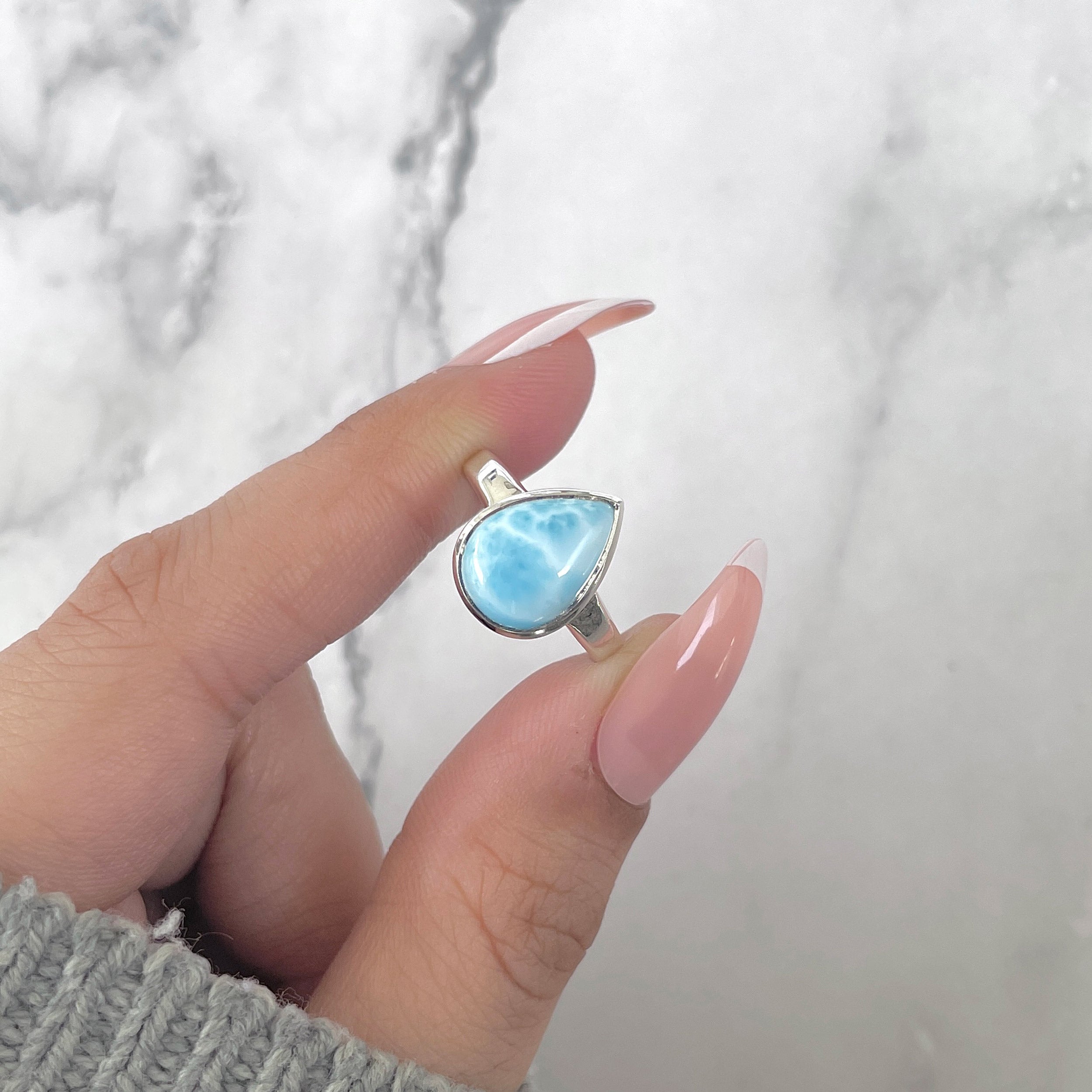 Larimar Ring-(LAR-RDR-2366.)