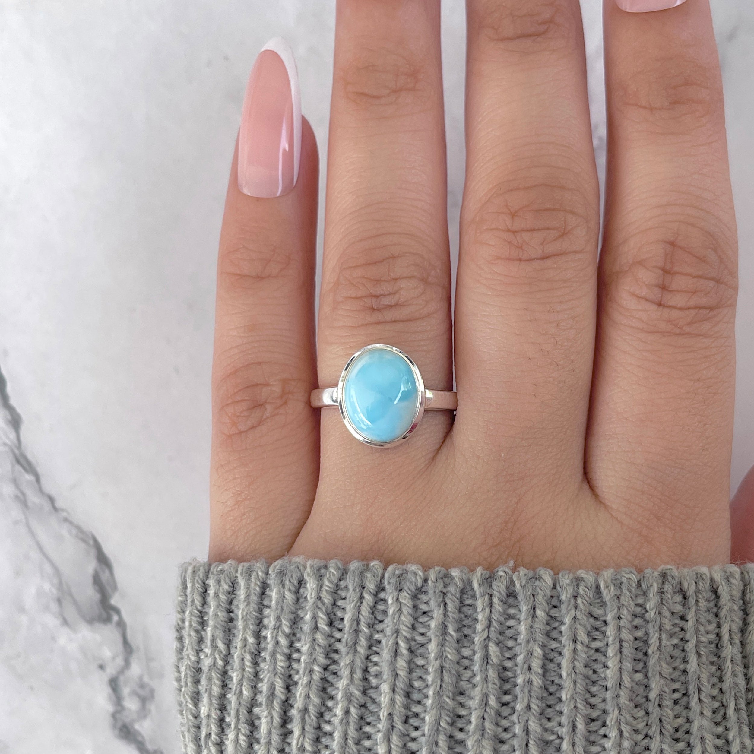 Larimar Ring-(LAR-RDR-2514.)
