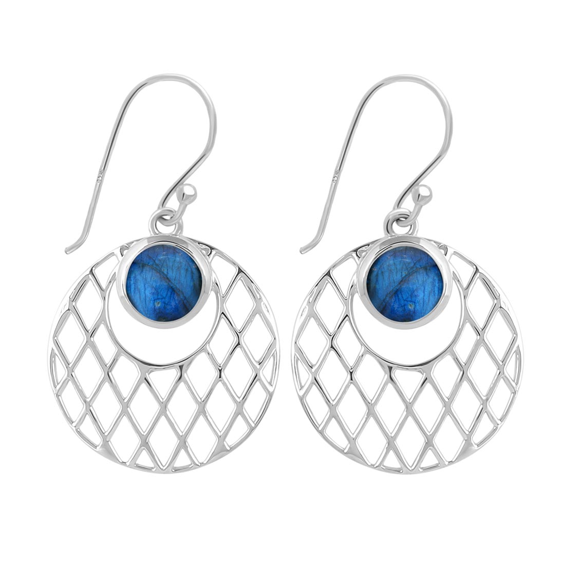 Labradorite Earring-(LBD-RDE-151.)