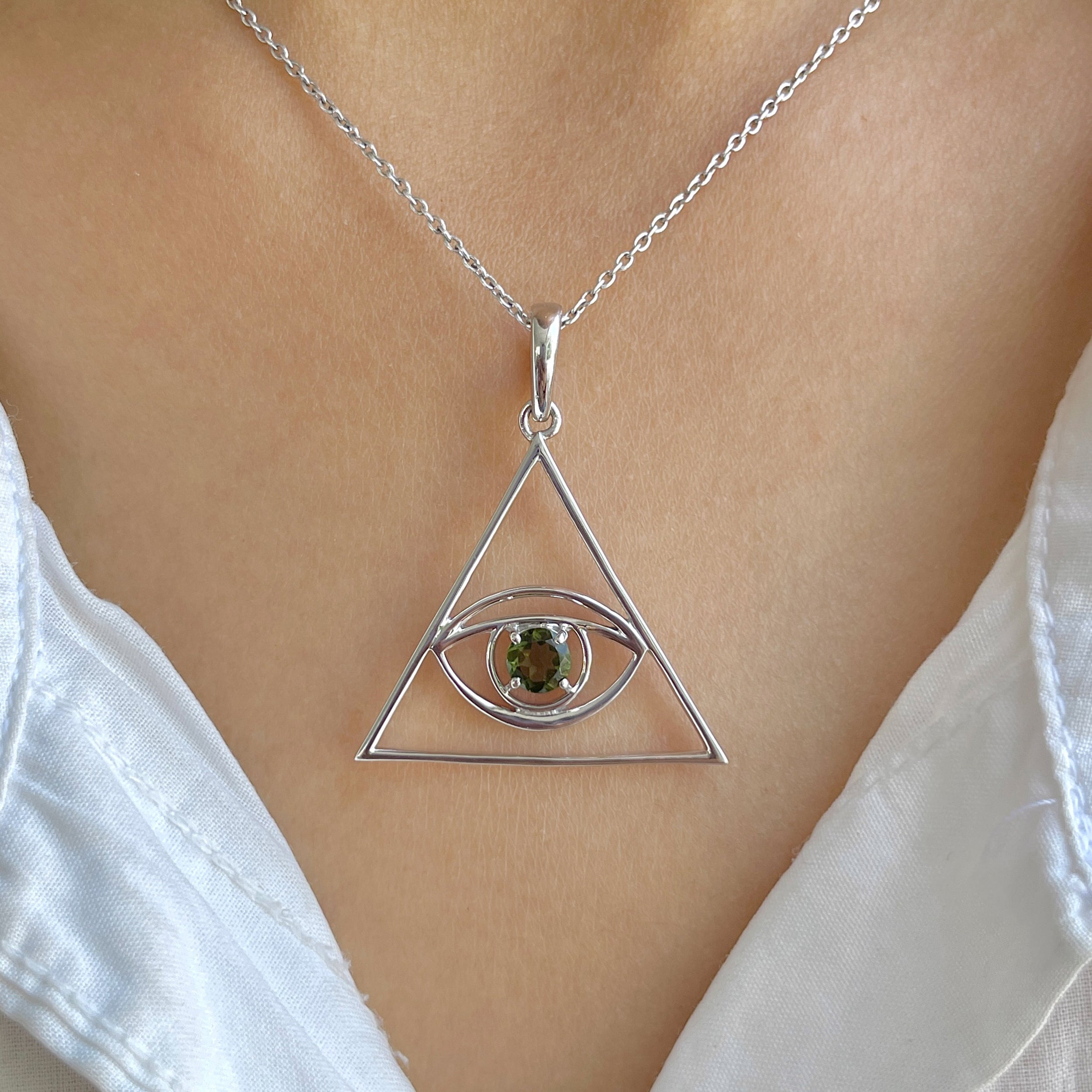 Moldavite Illuminati Pendant-(MLD-RDN-175.)
