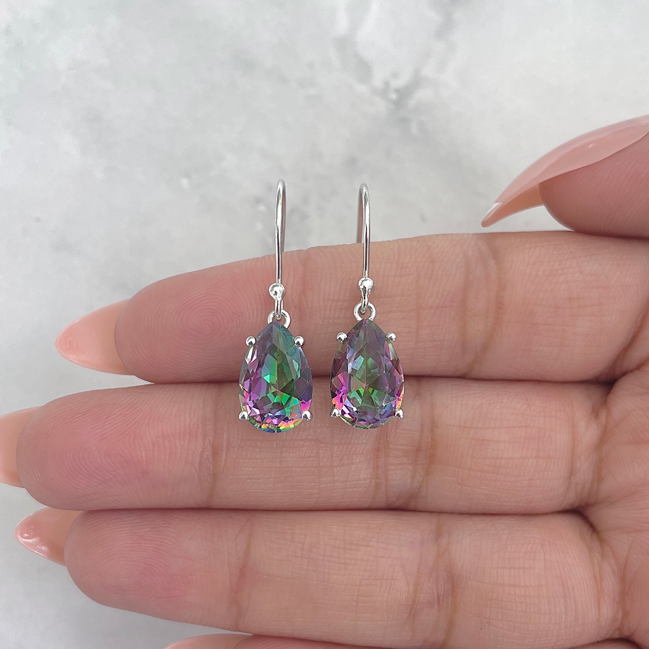 Mystic Topaz Earring-(MST-RDE-870.)