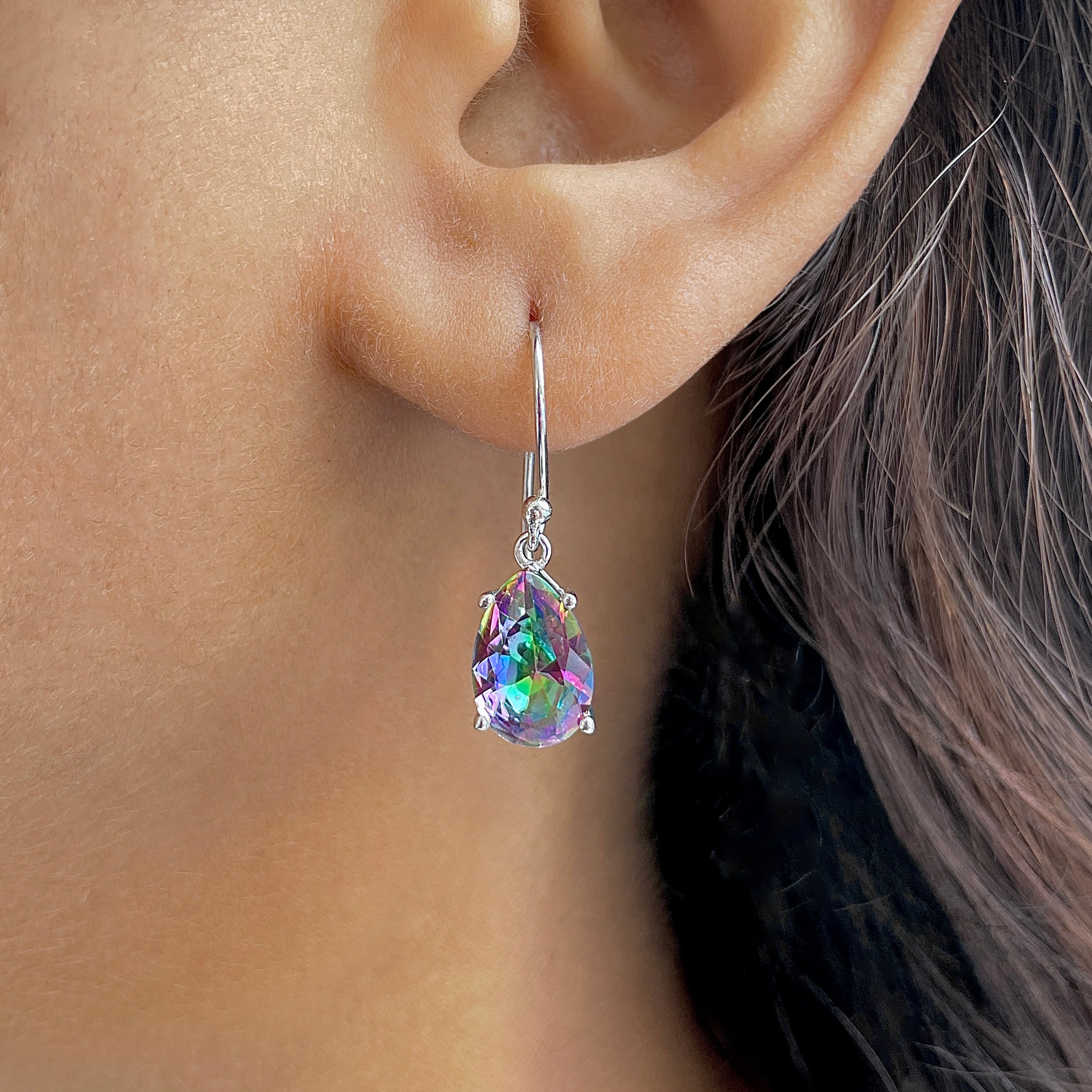 Mystic Topaz Earring-(MST-RDE-870.)