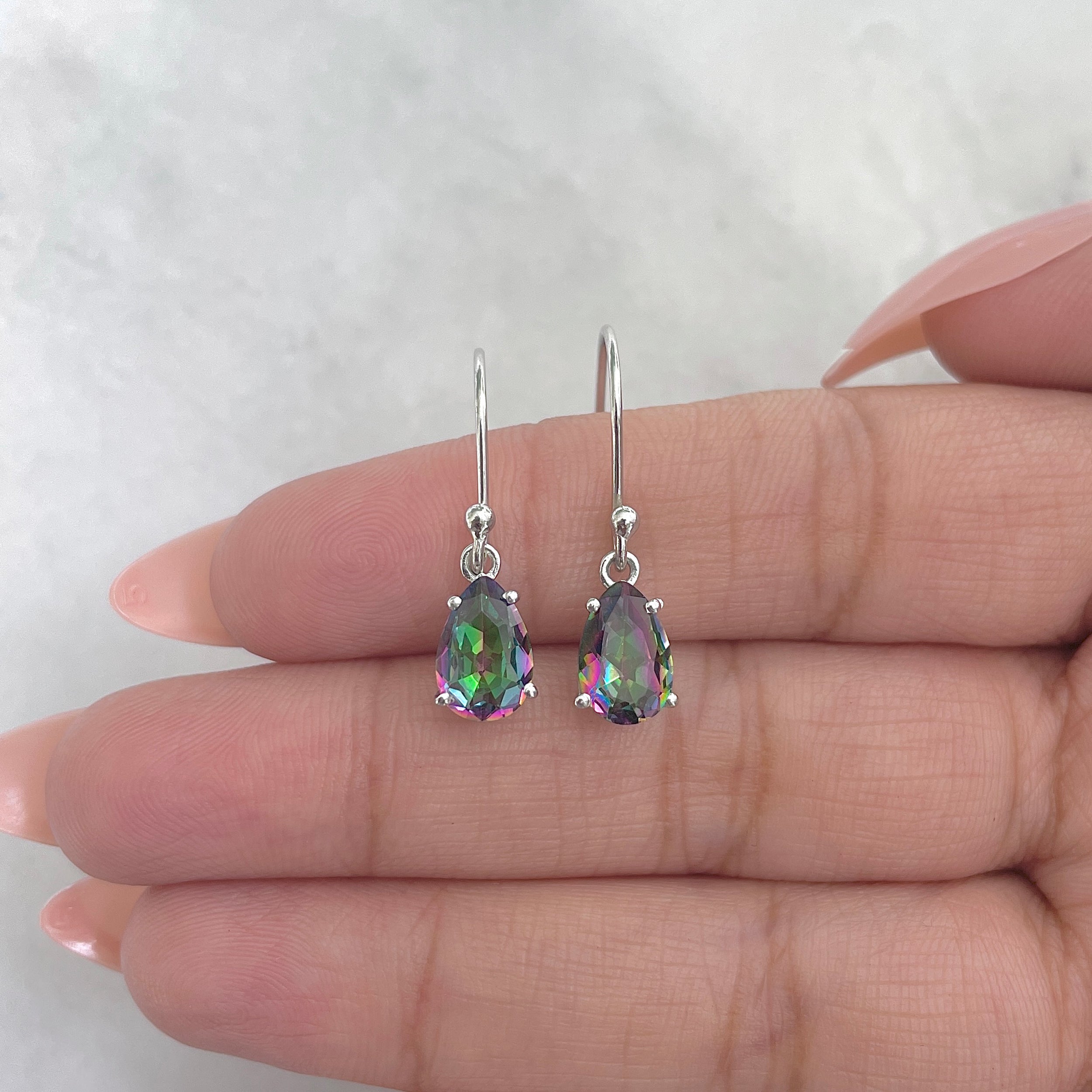 Mystic Topaz Earring-(MST-RDE-980.)