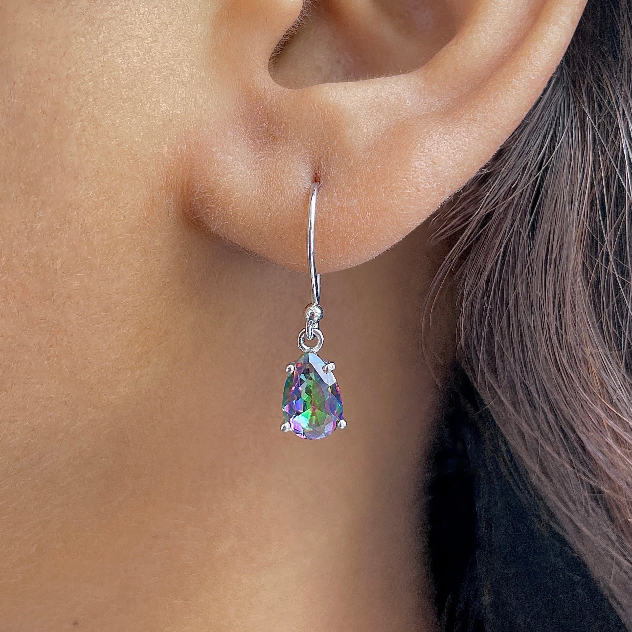 Mystic Topaz Earring-(MST-RDE-980.)