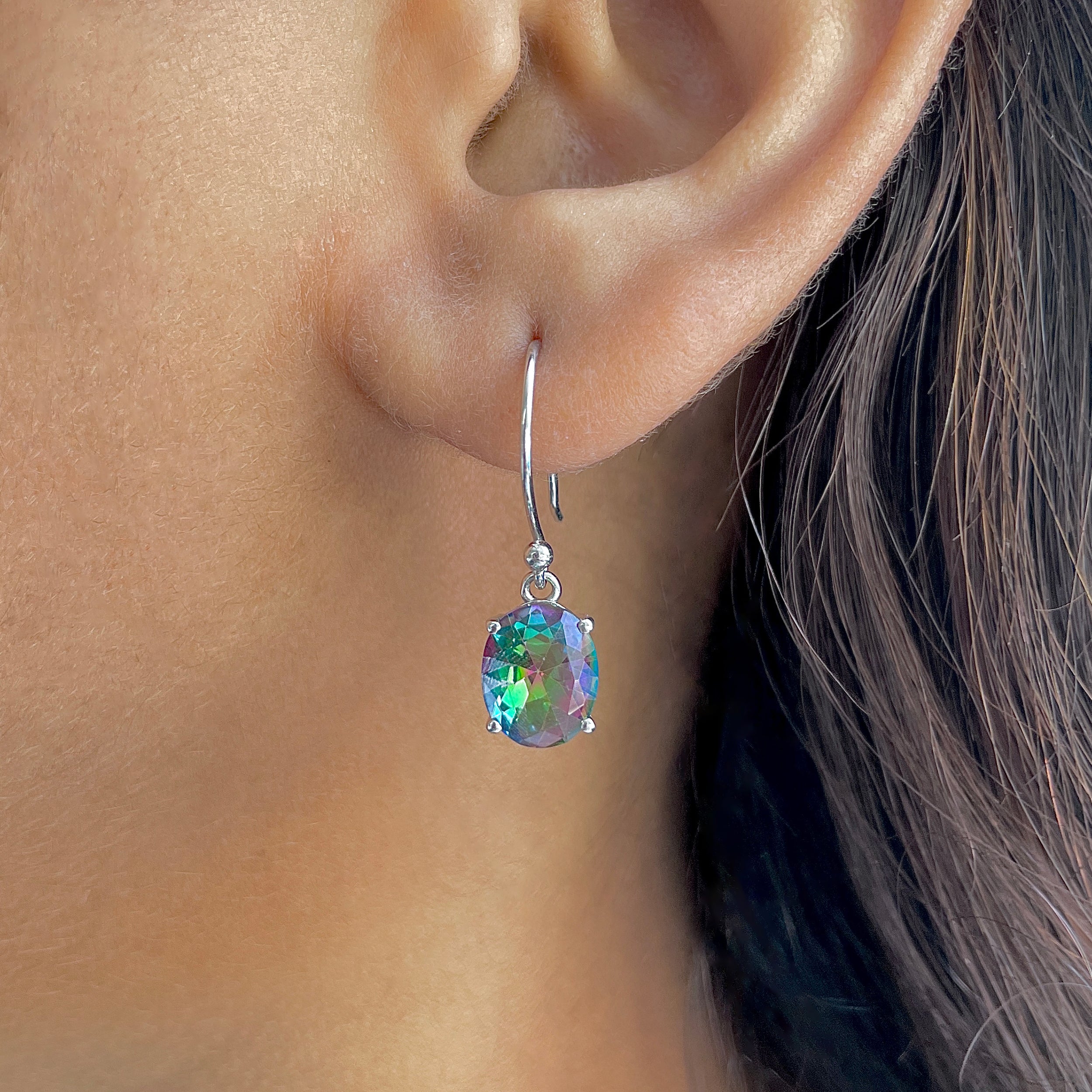 Mystic Topaz Earring-(MST-RDE-982.)
