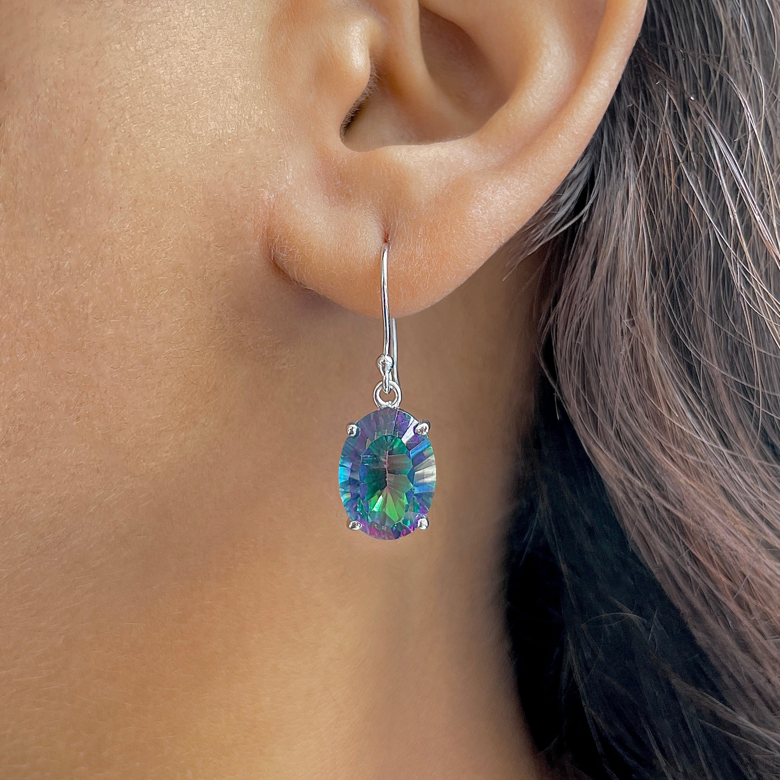 Mystic Topaz Earring-(MST-RDPE-478.)