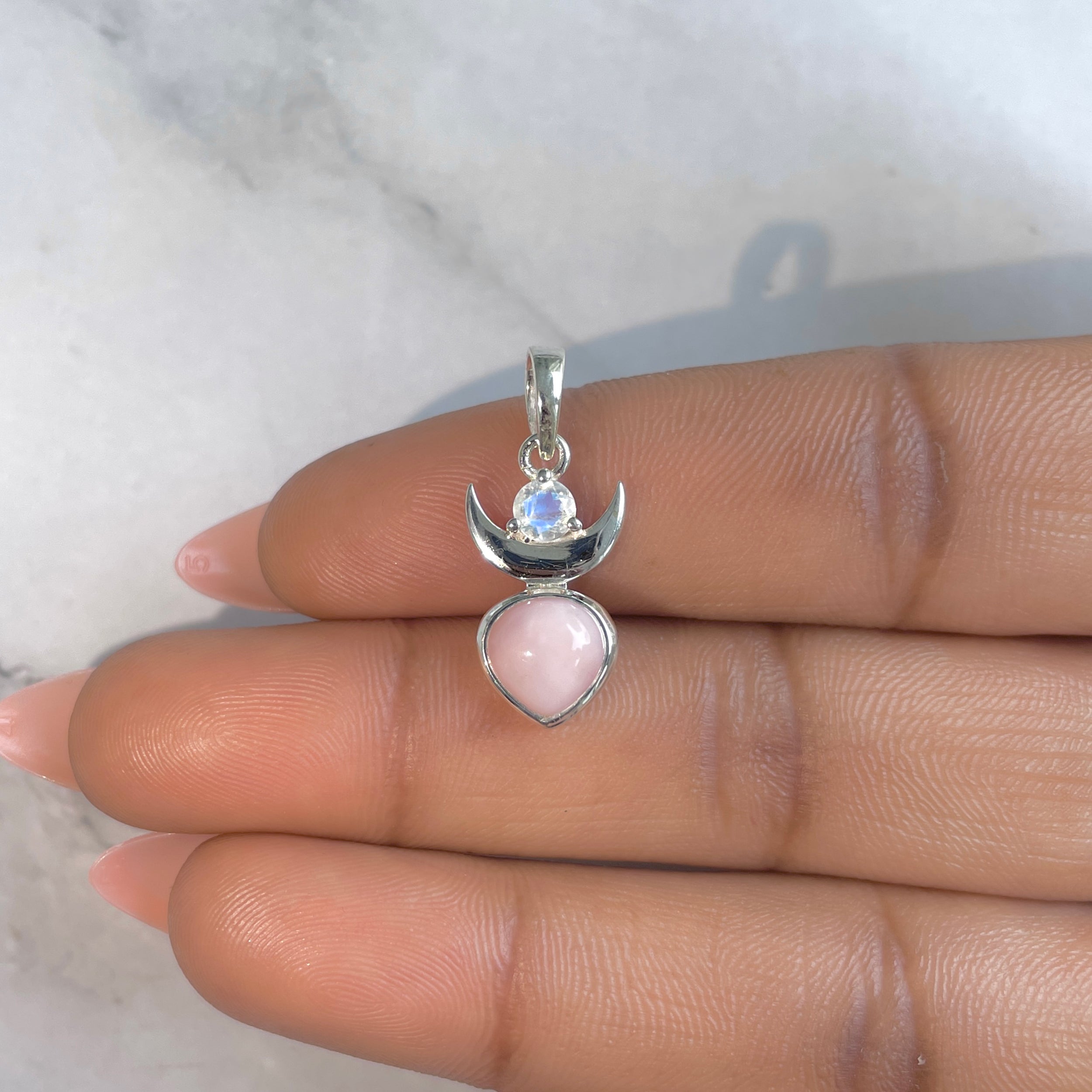 Pink Opal Pendant-(PKO-RDP-690.)