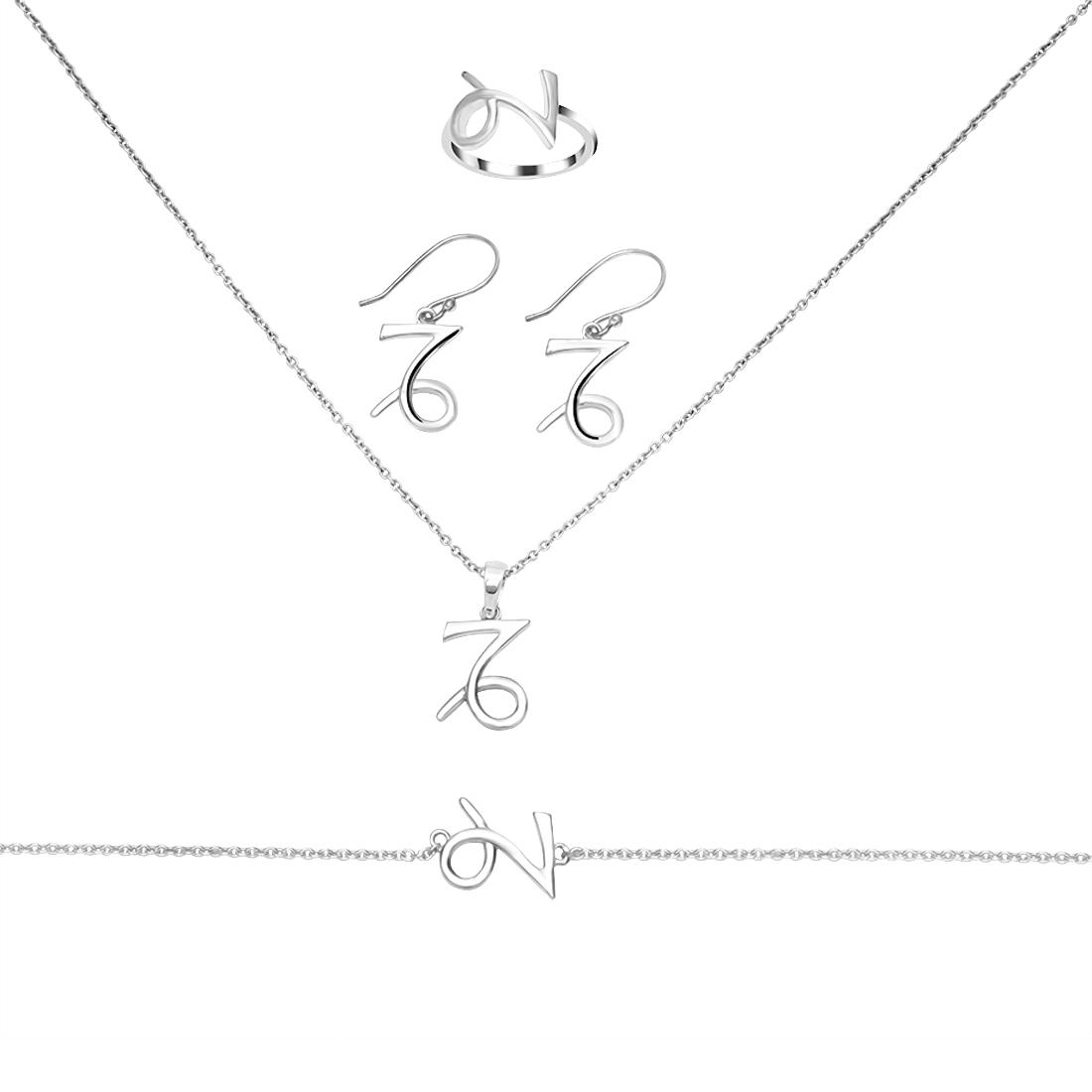 capricorn-zodiac-plain-silver-jewelry-set-ps-rdr-3087-rde-1494-rdb-179-rdp-17