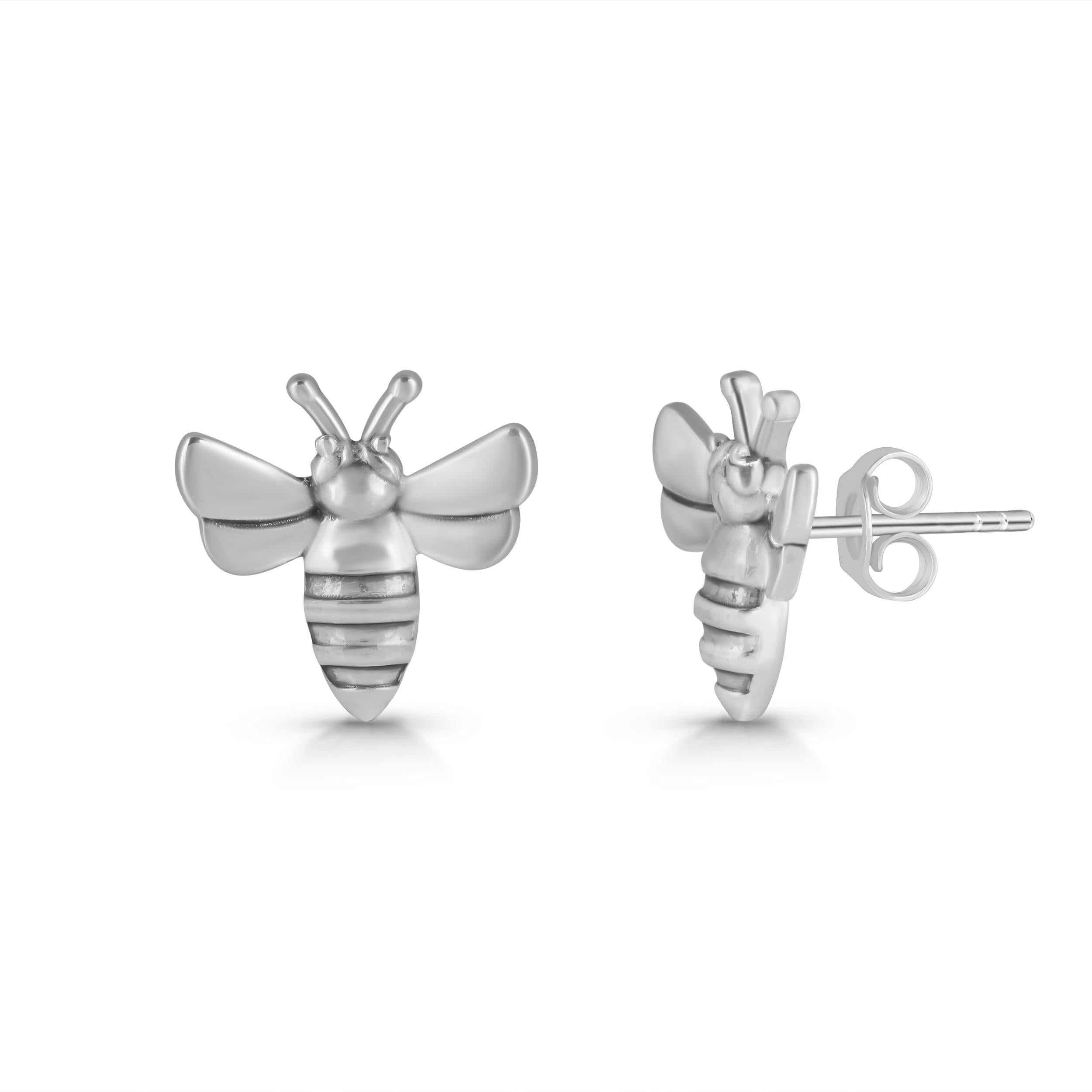 plain-silver-bee-stud-earring-ps-rde-589
