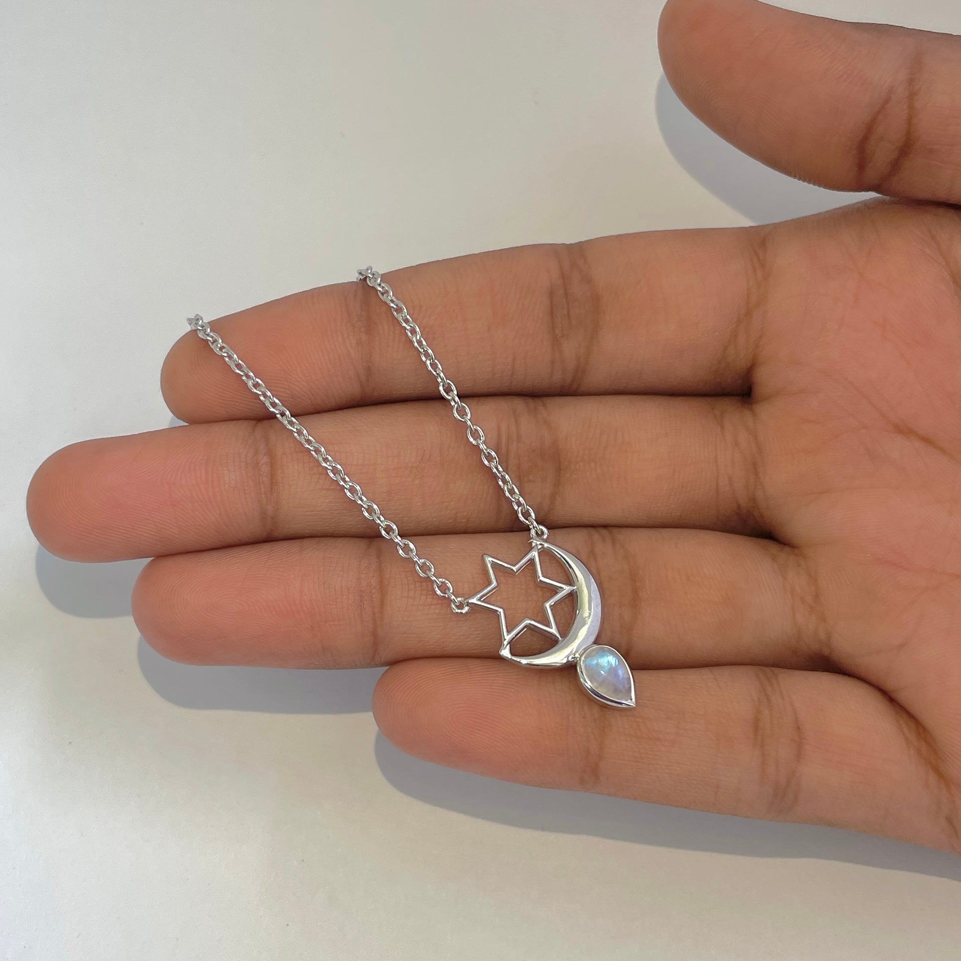 Moonstone Necklace-(RBM-JCN-17)