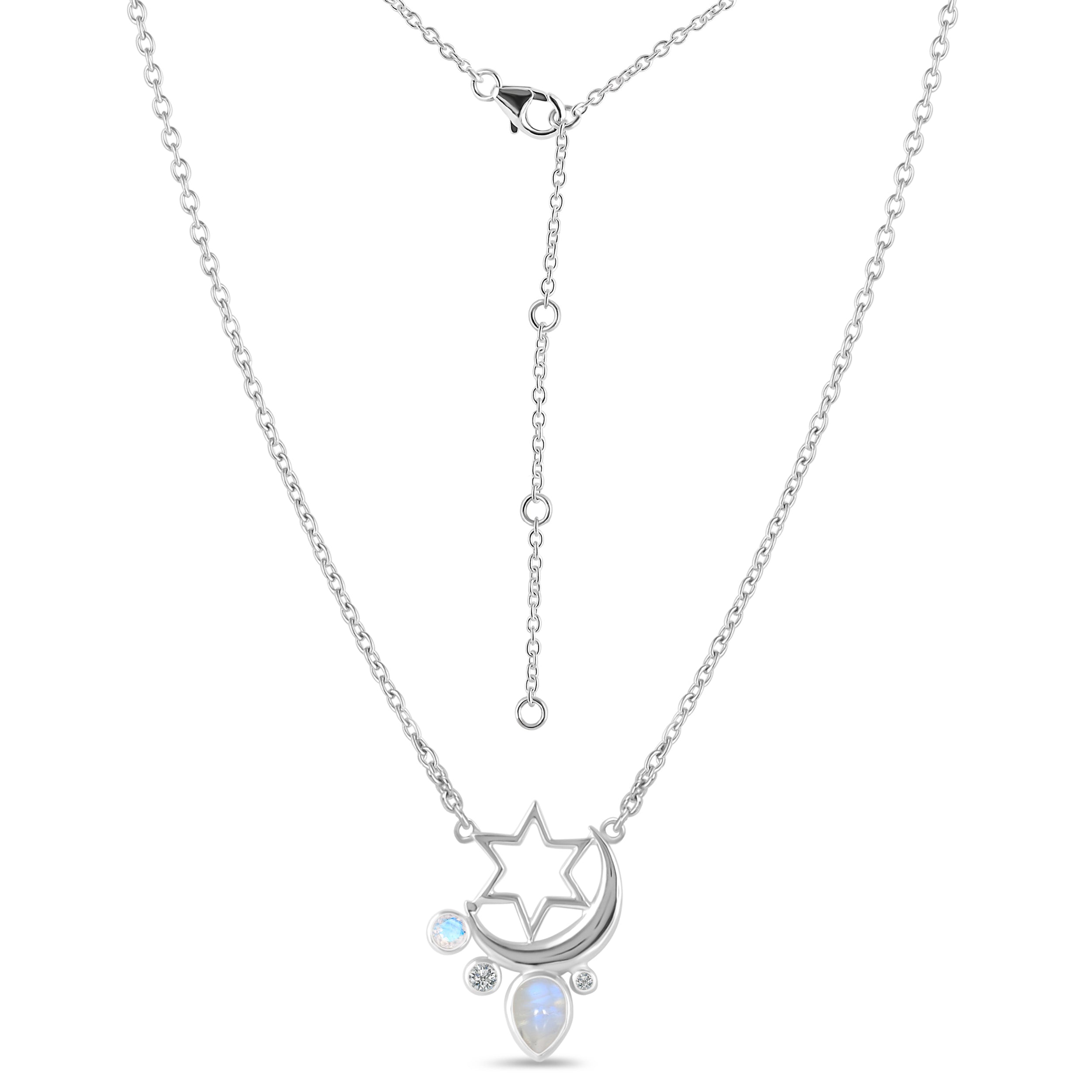 Moonstone Necklace-(RBM-JCN-43)