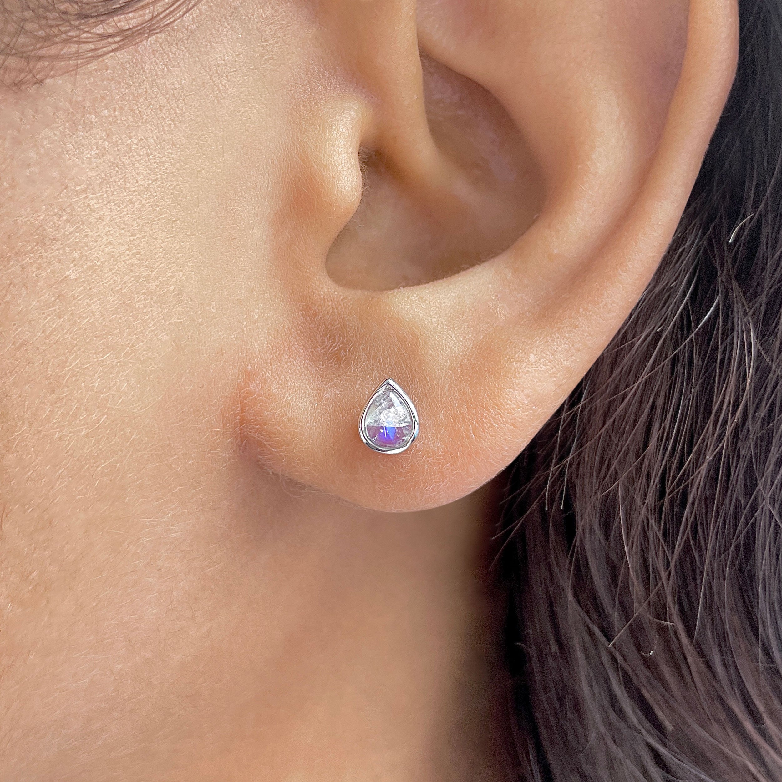 Moonstone Stud Earring-(RBM-RDE-1105.)