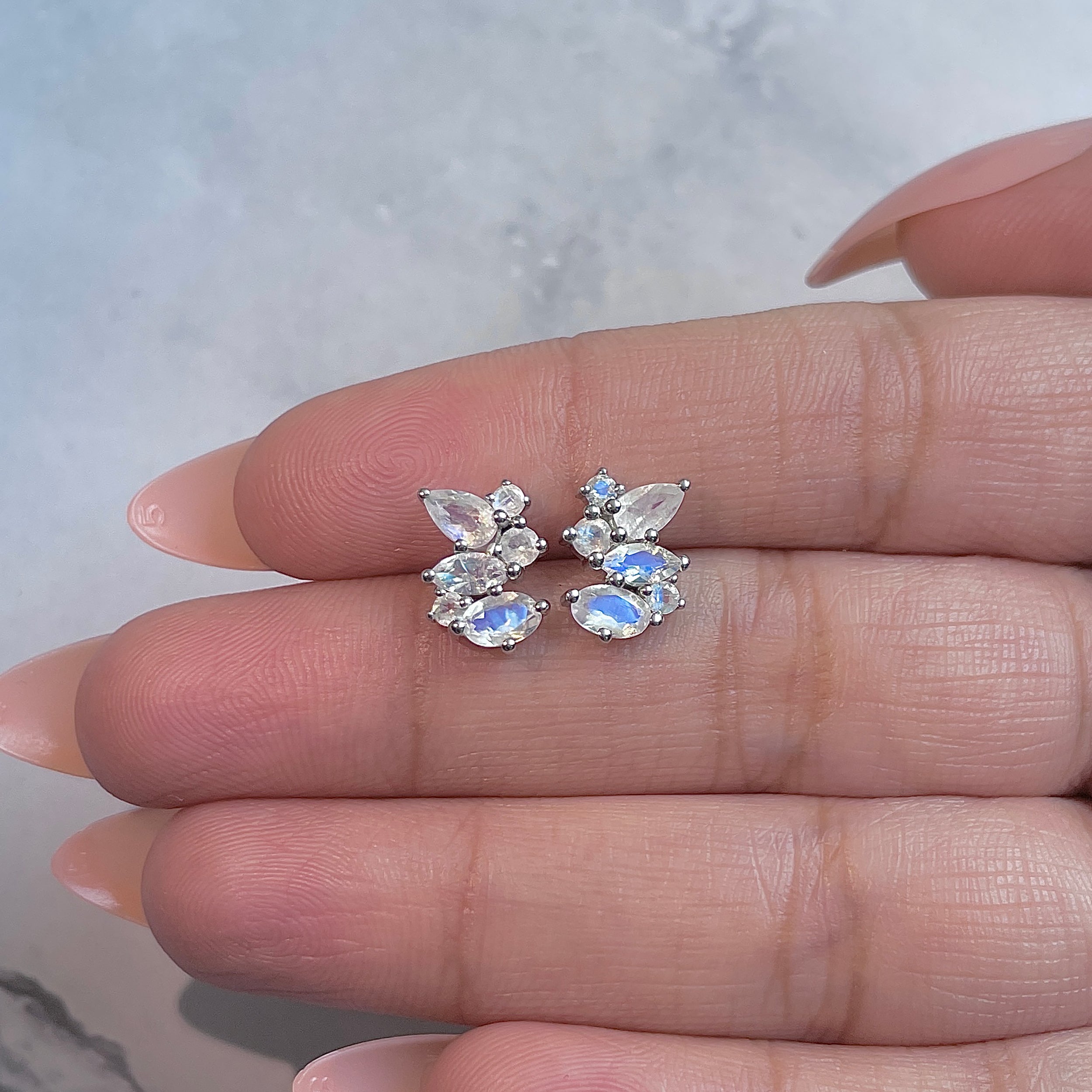 Moonstone Stud Earring-(RBM-RDE-1261.)