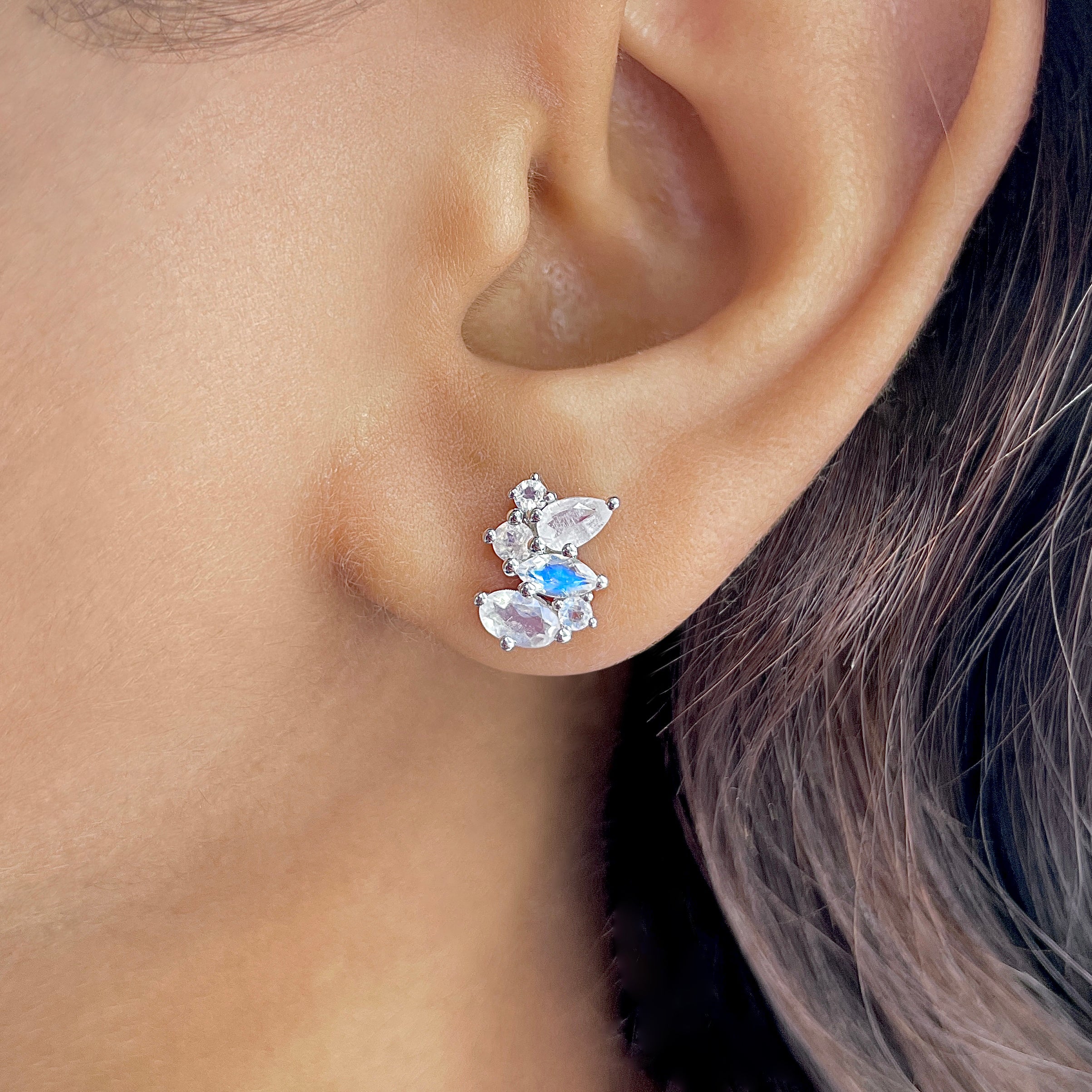 Moonstone Stud Earring-(RBM-RDE-1261.)