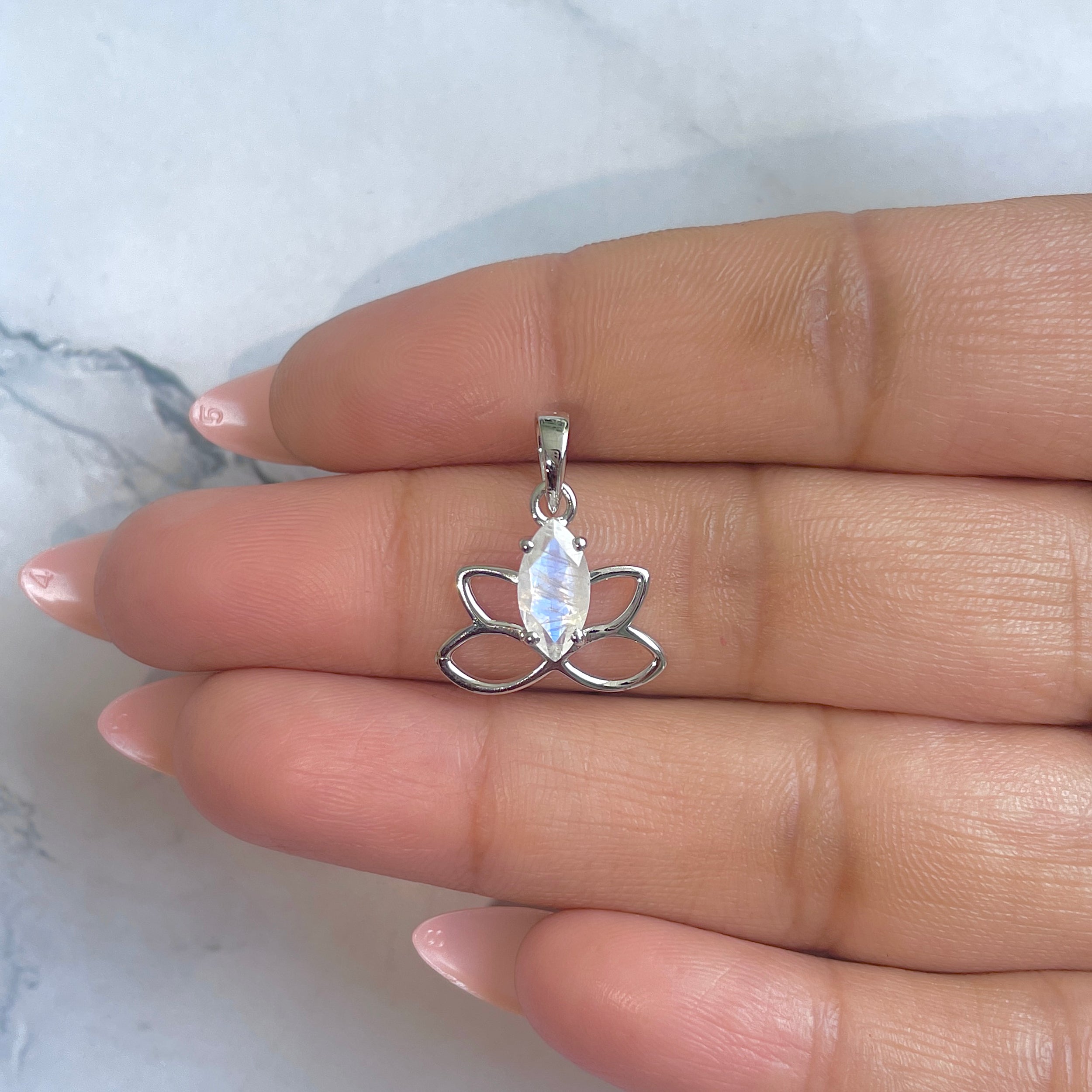 Moonstone Butterfly Pendant-(RBM-RDEP-883.)